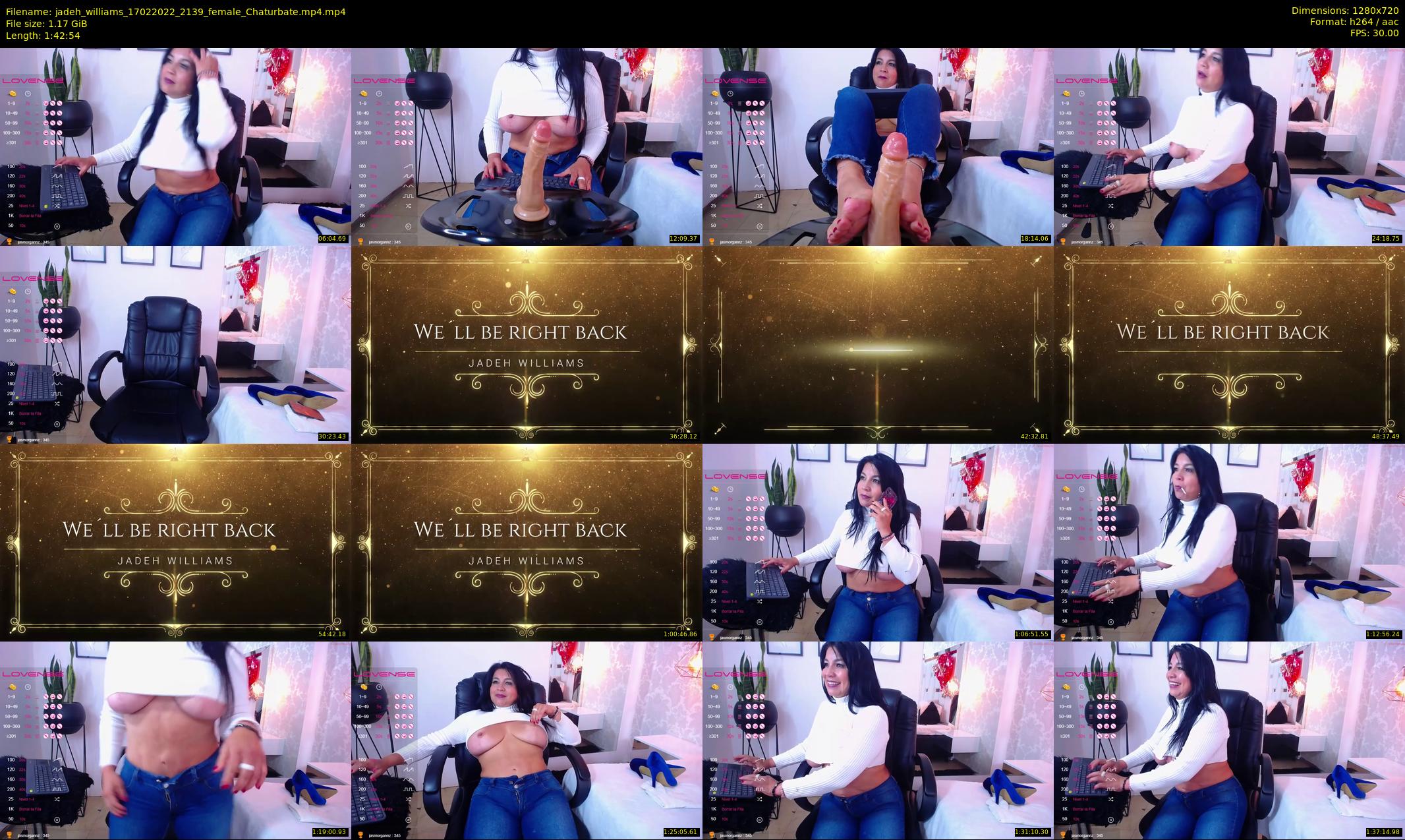 jadeh_williams — 103 minute Chaturbate female cam show recording, 720p, Feb 17, 2022