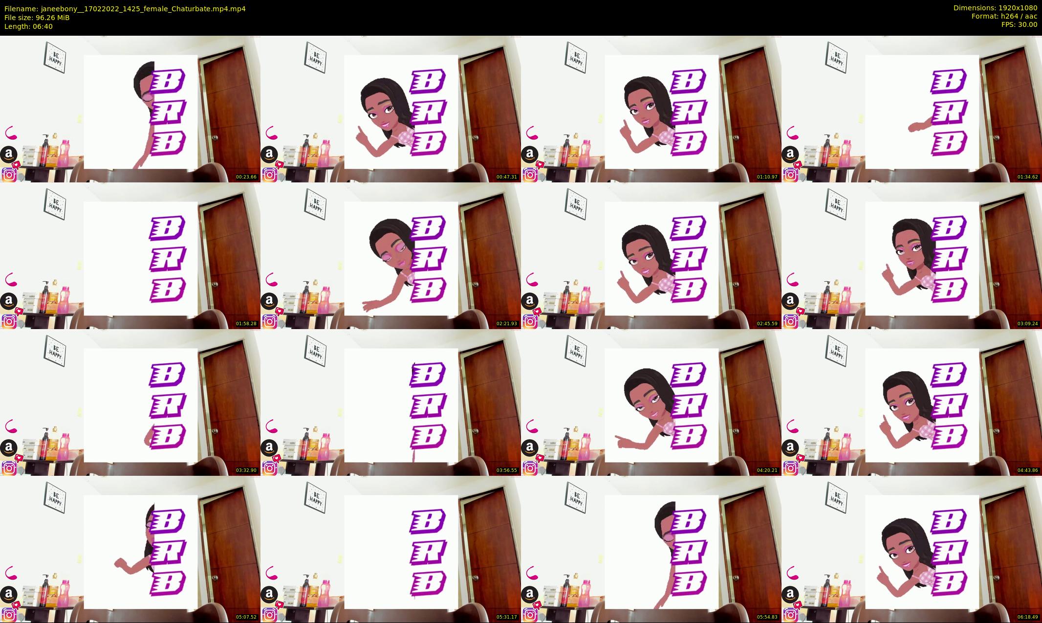 janeebony_ — 7 minute Chaturbate female cam show recording, 1080p, Feb 17, 2022