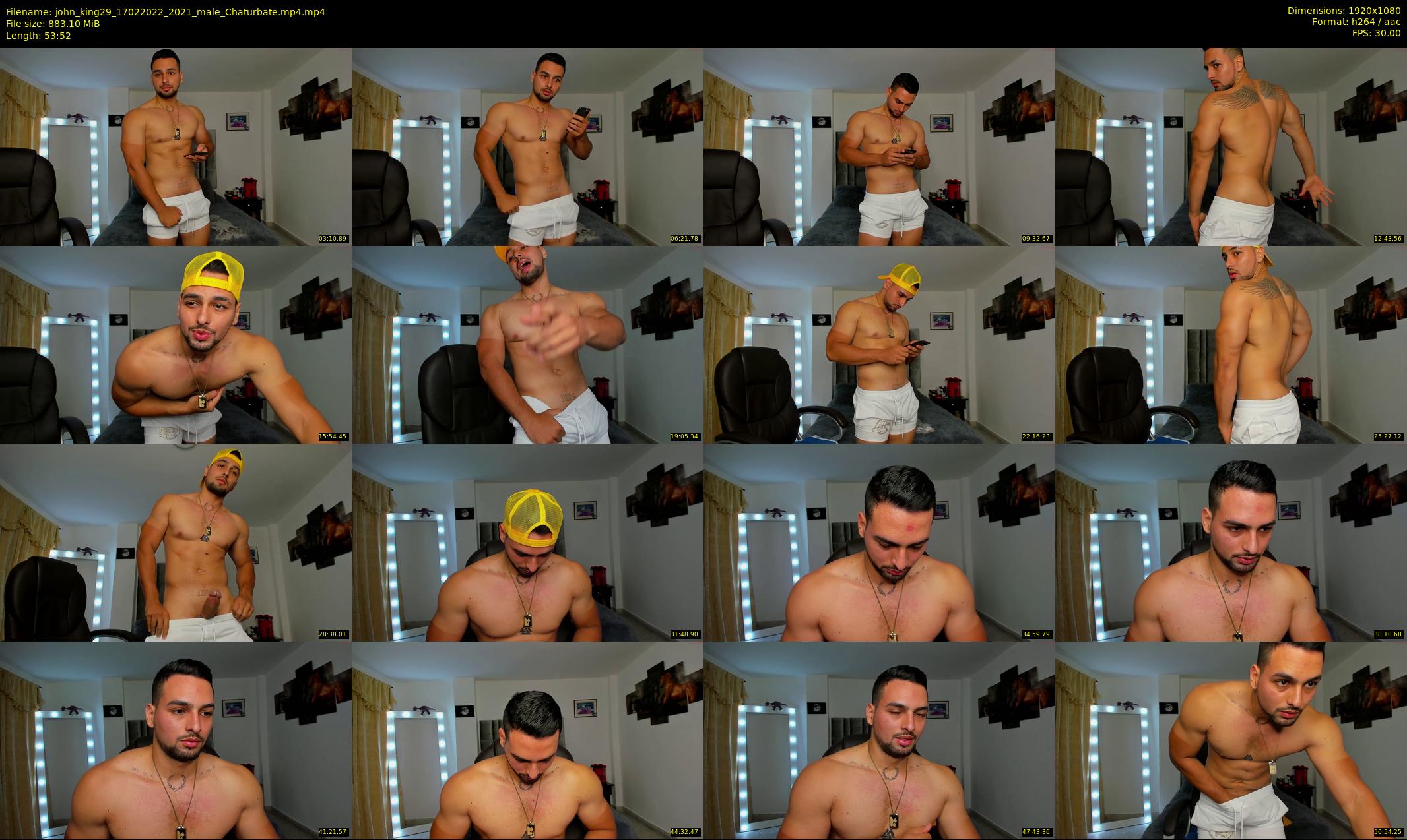 john_king29 — 54 minute Chaturbate male cam show recording, 1080p, Feb 17, 2022
