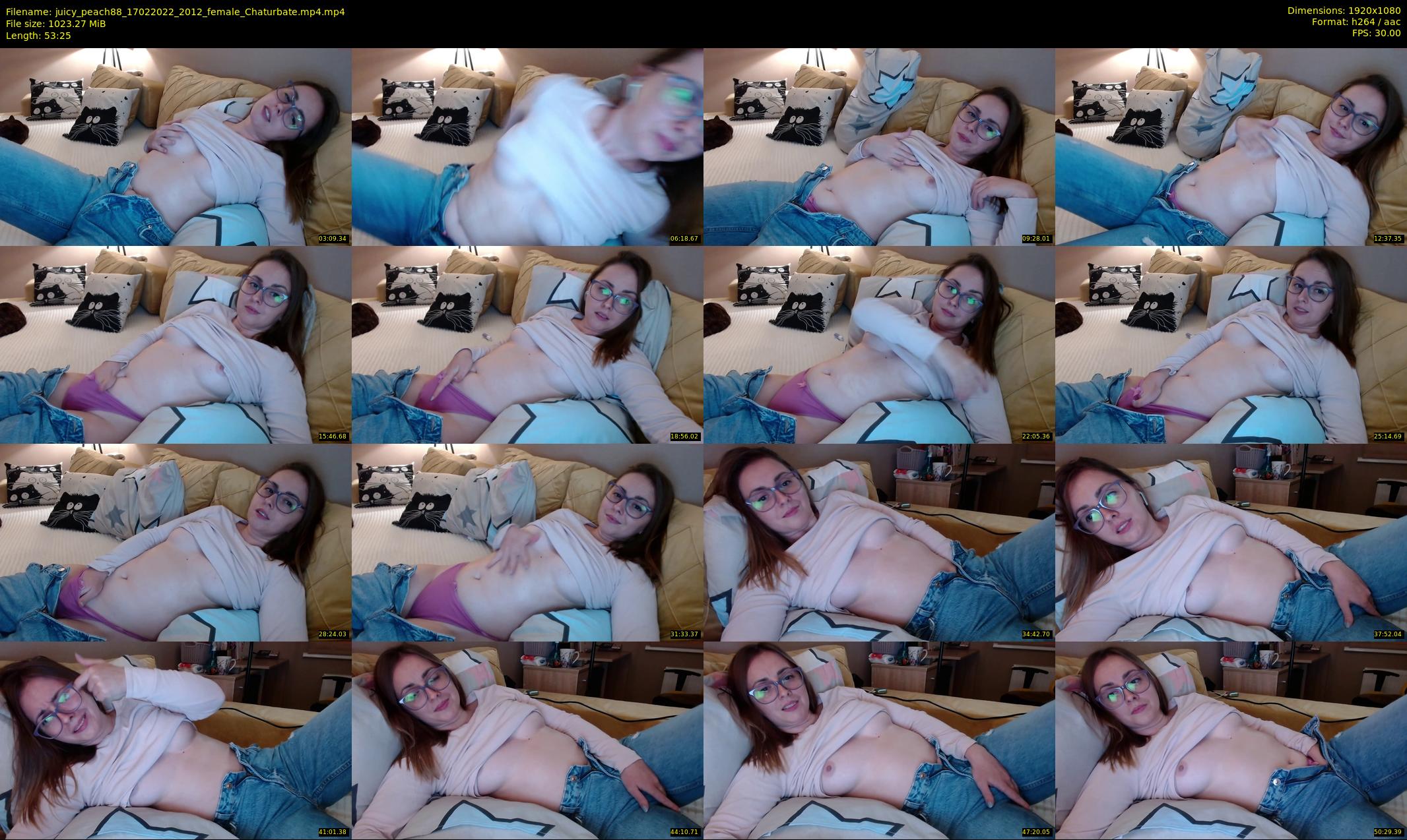 juicy_peach88 — 54 minute Chaturbate female cam show recording, 1080p, Feb 17, 2022