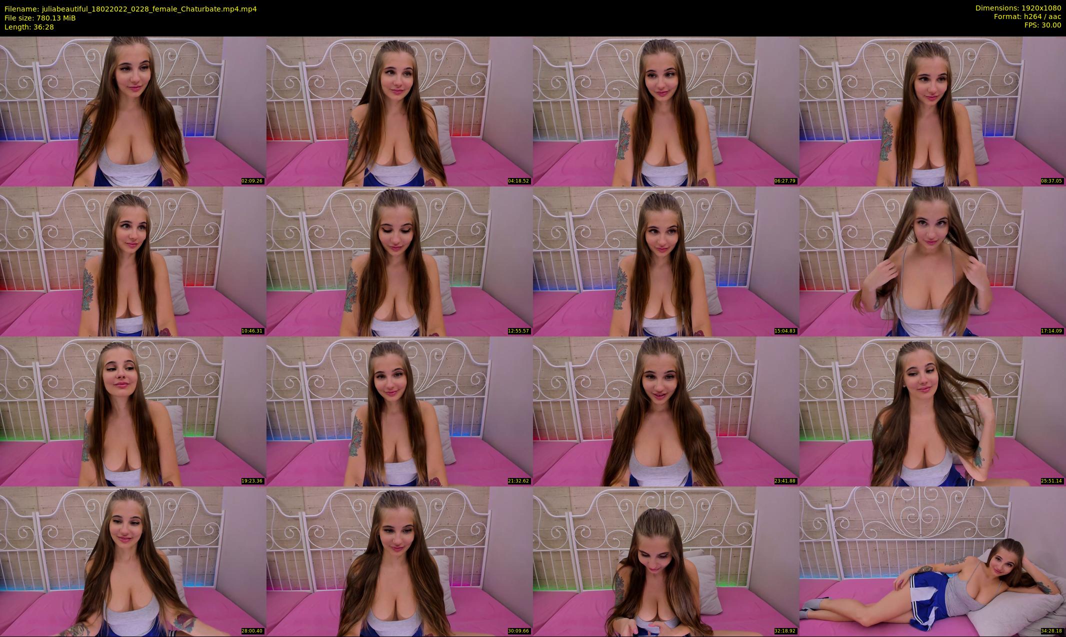 juliabeautiful — 37 minute Chaturbate female cam show recording, 1080p, Feb 18, 2022