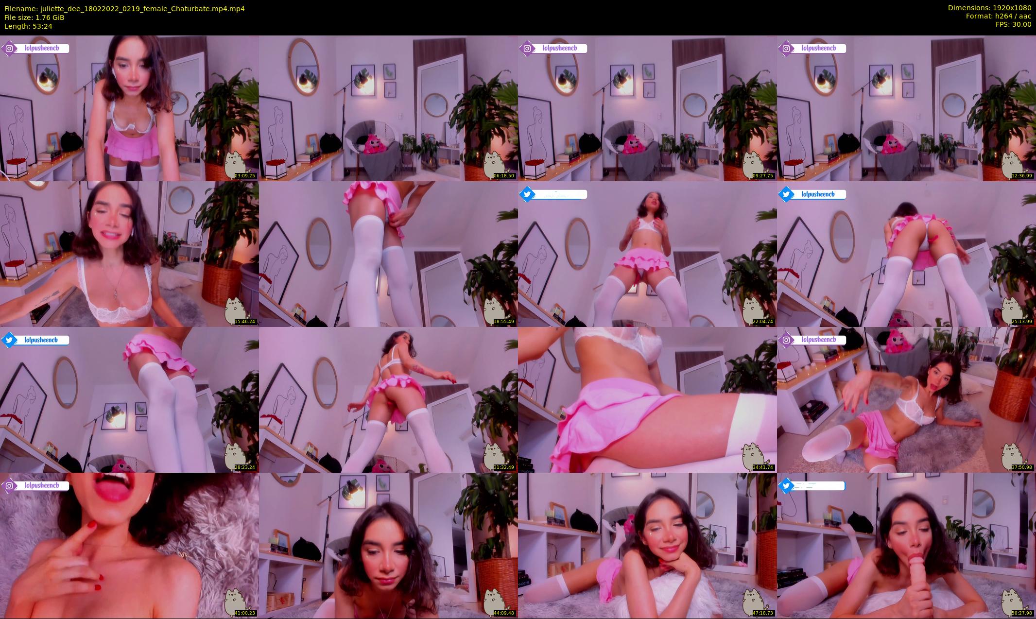 juliette_dee — 54 minute Chaturbate female cam show recording, 1080p, Feb 18, 2022