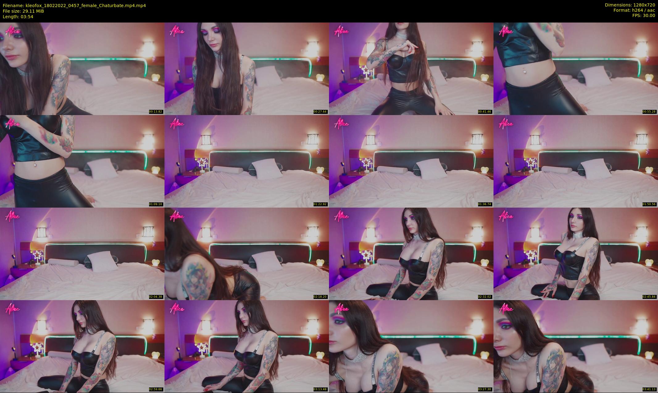 kleofox — 4 minute Chaturbate female cam show recording, 720p, Feb 18, 2022