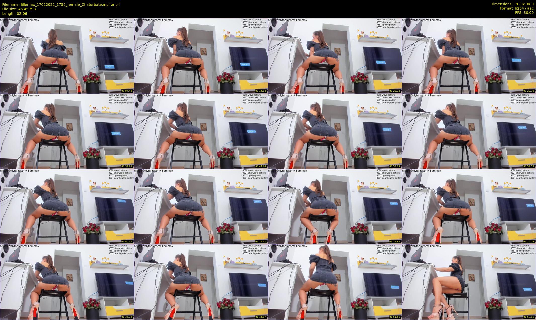 lillemax — 3 minute Chaturbate female cam show recording, 1080p, Feb 17, 2022
