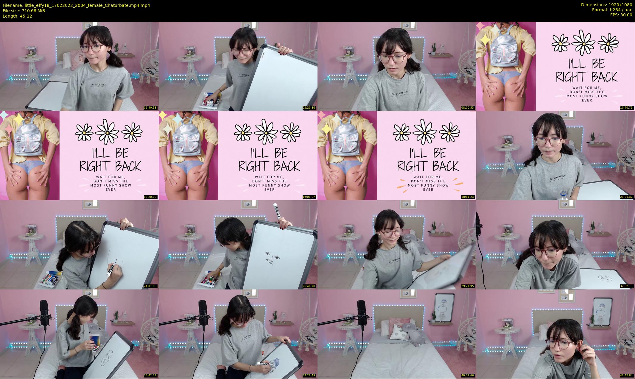 little_effy18 — 46 minute Chaturbate female cam show recording, 1080p, Feb 17, 2022