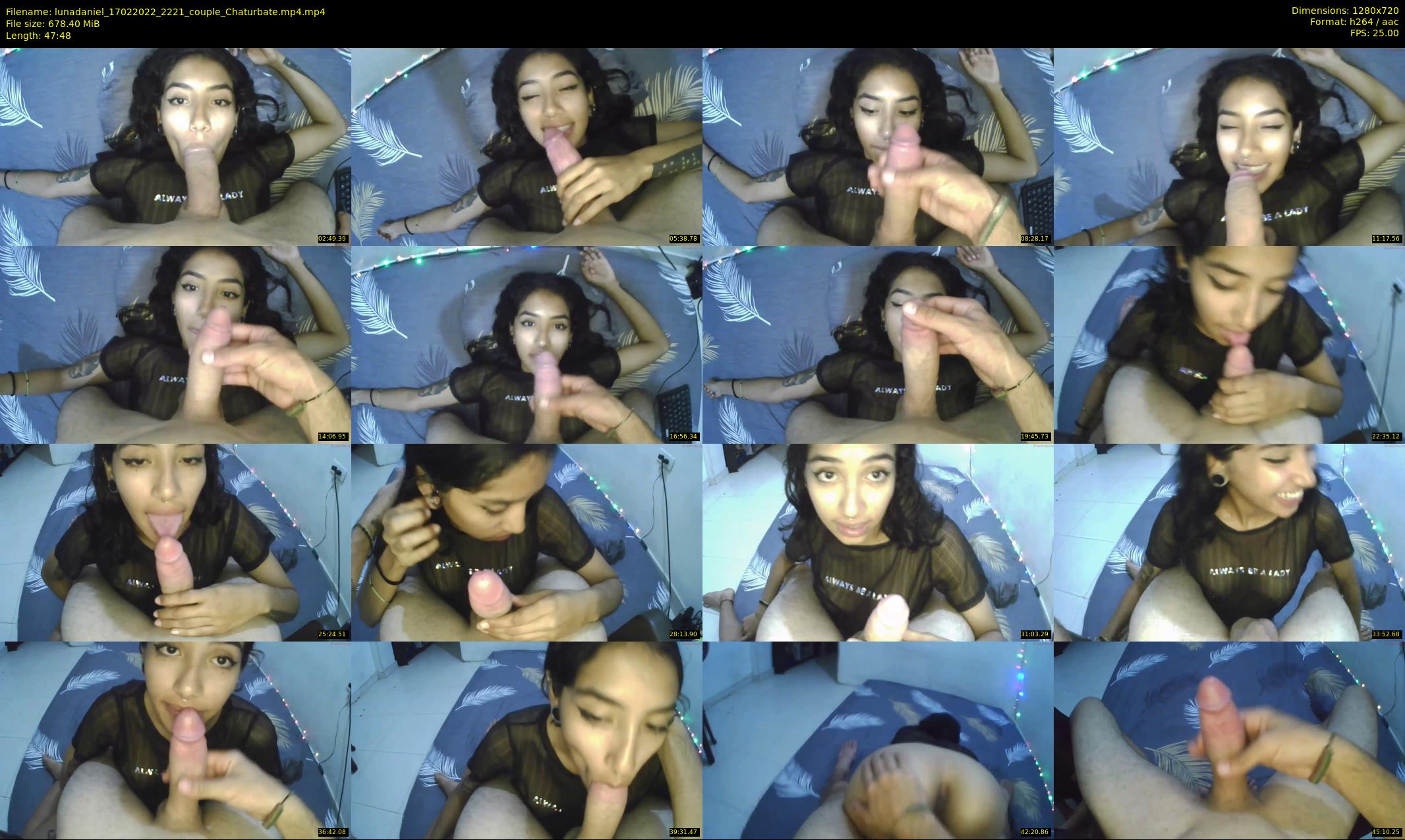 lunadaniel — 48 minute Chaturbate couple cam show recording, 720p, Feb 17, 2022