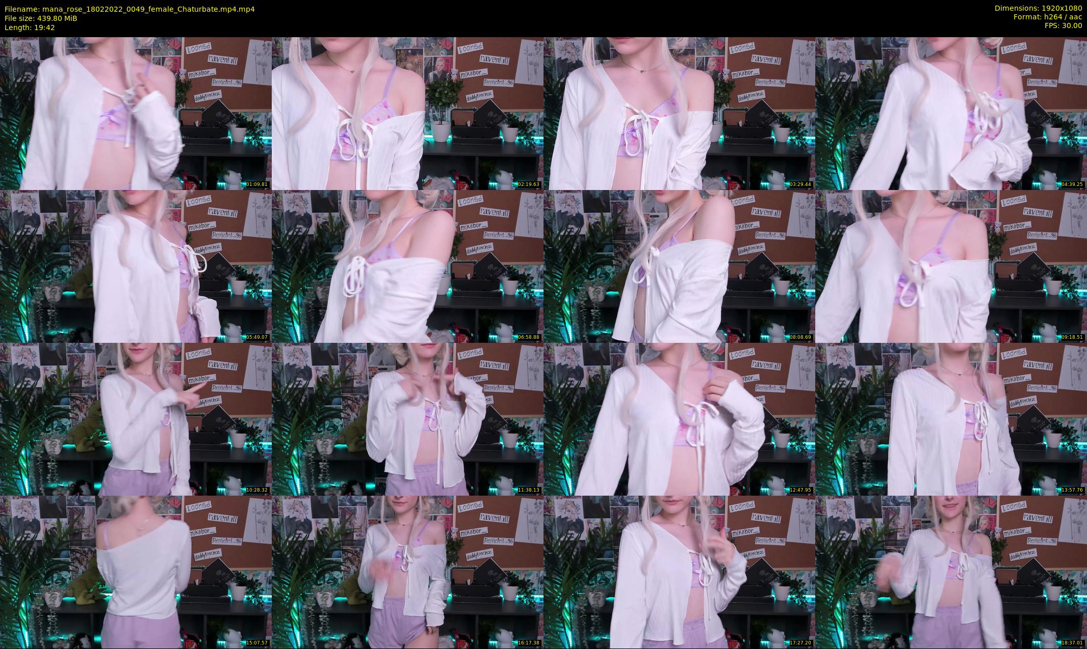 mana_rose — 20 minute Chaturbate female cam show recording, 1080p, Feb 18, 2022