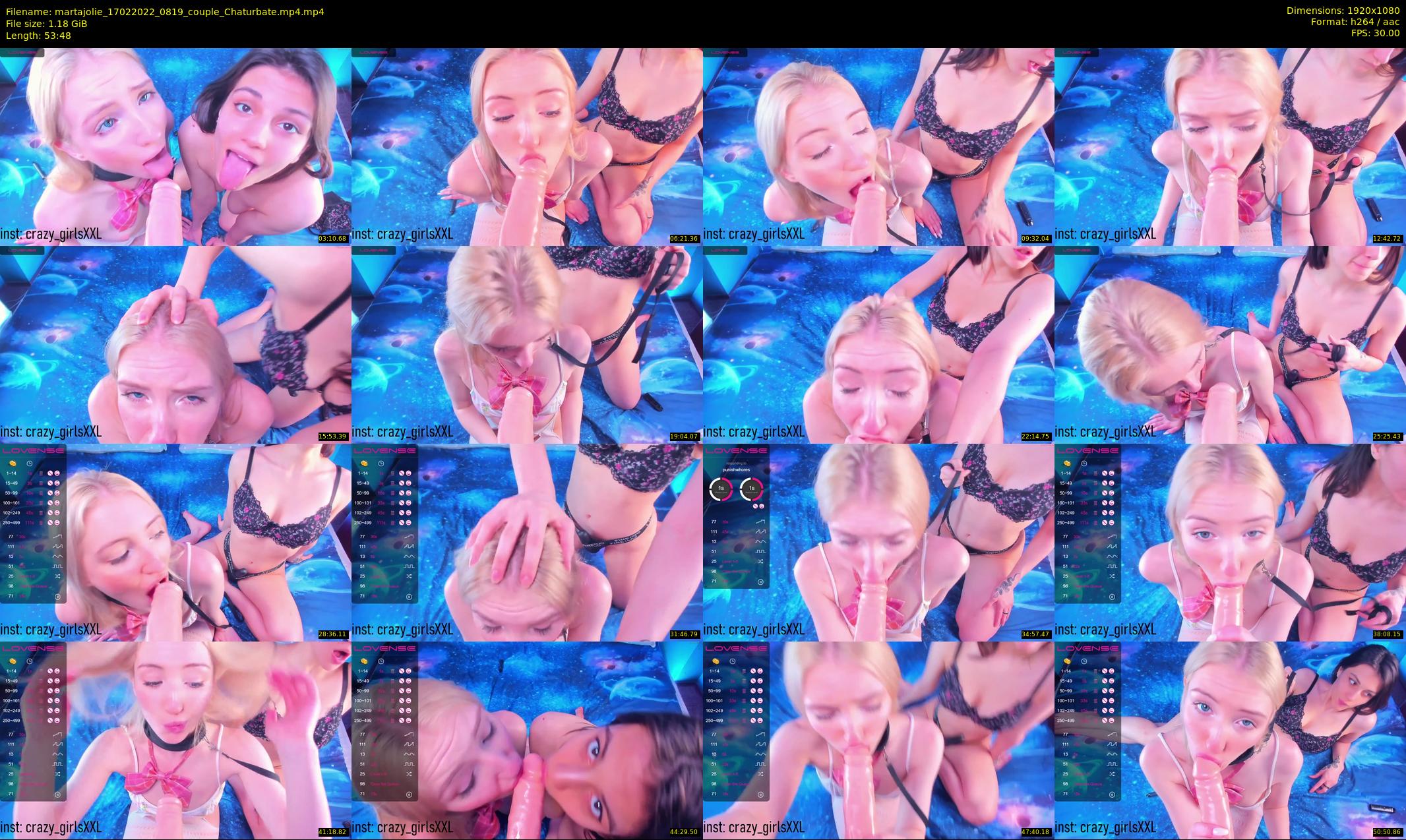 martajolie — 54 minute Chaturbate female cam show recording, 1080p, Feb 17, 2022