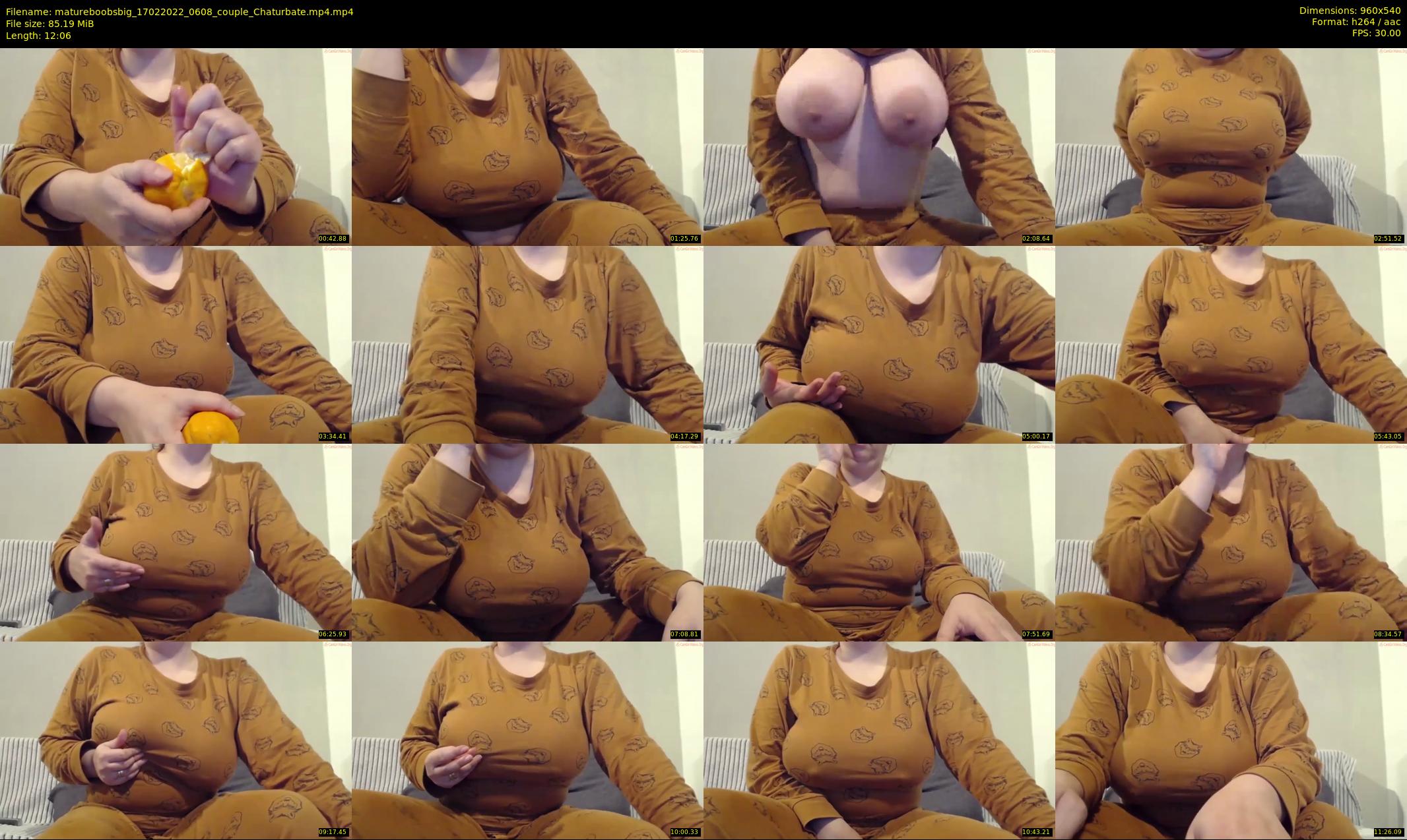 matureboobsbig — 13 minute Chaturbate female cam show recording, 480p, Feb 17, 2022