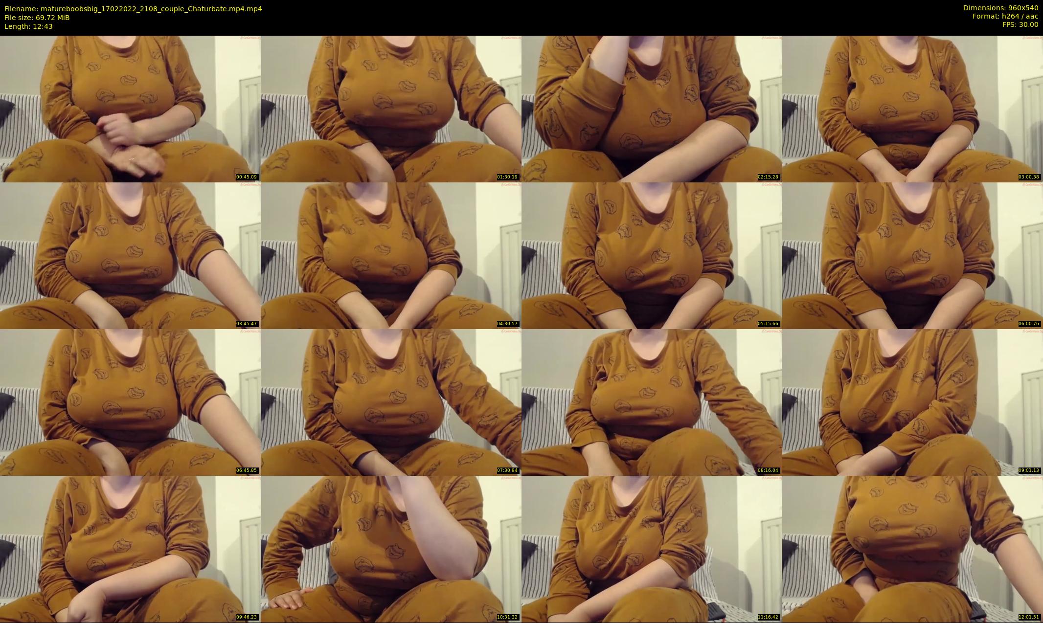 matureboobsbig — 13 minute Chaturbate female cam show recording, 480p, Feb 17, 2022