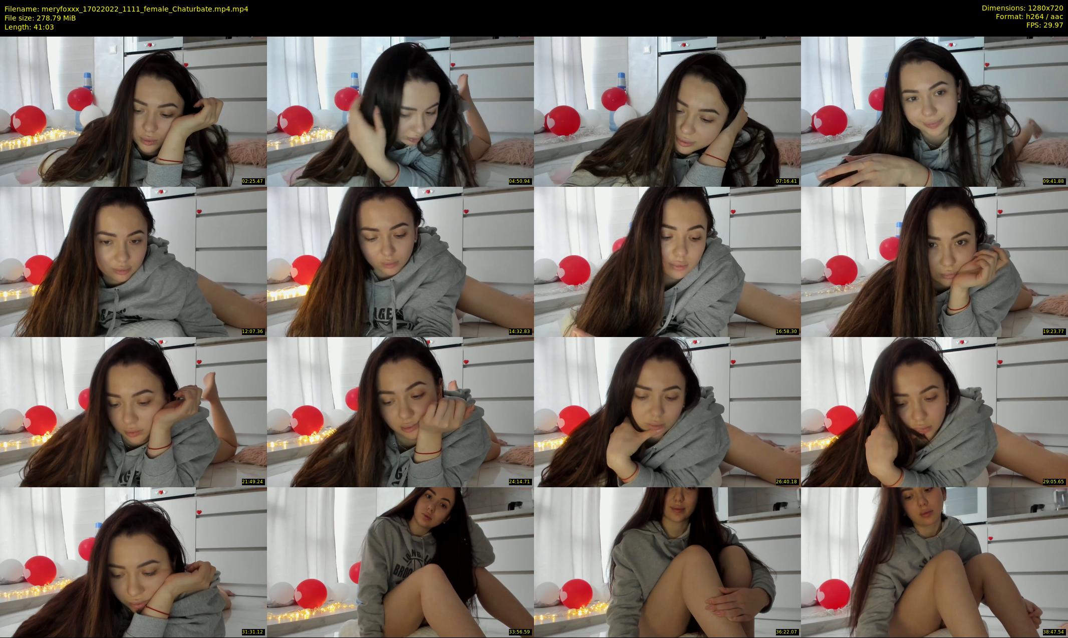 meryfoxxx — 42 minute Chaturbate female cam show recording, 720p, Feb 17, 2022