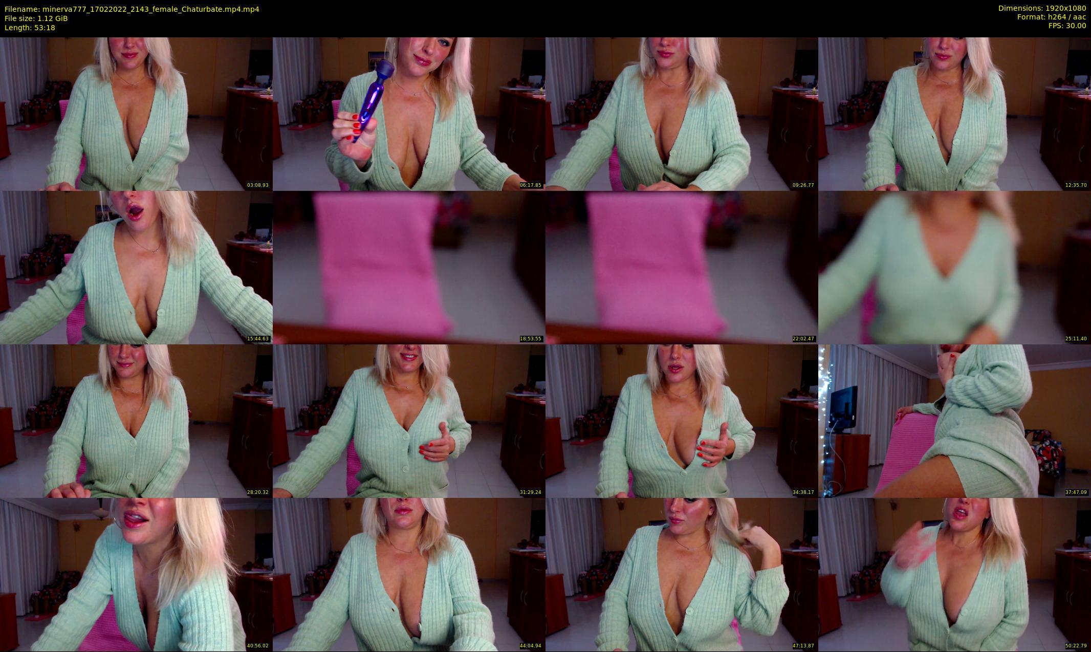 minerva777 — 54 minute Chaturbate female cam show recording, 1080p, Feb 17, 2022