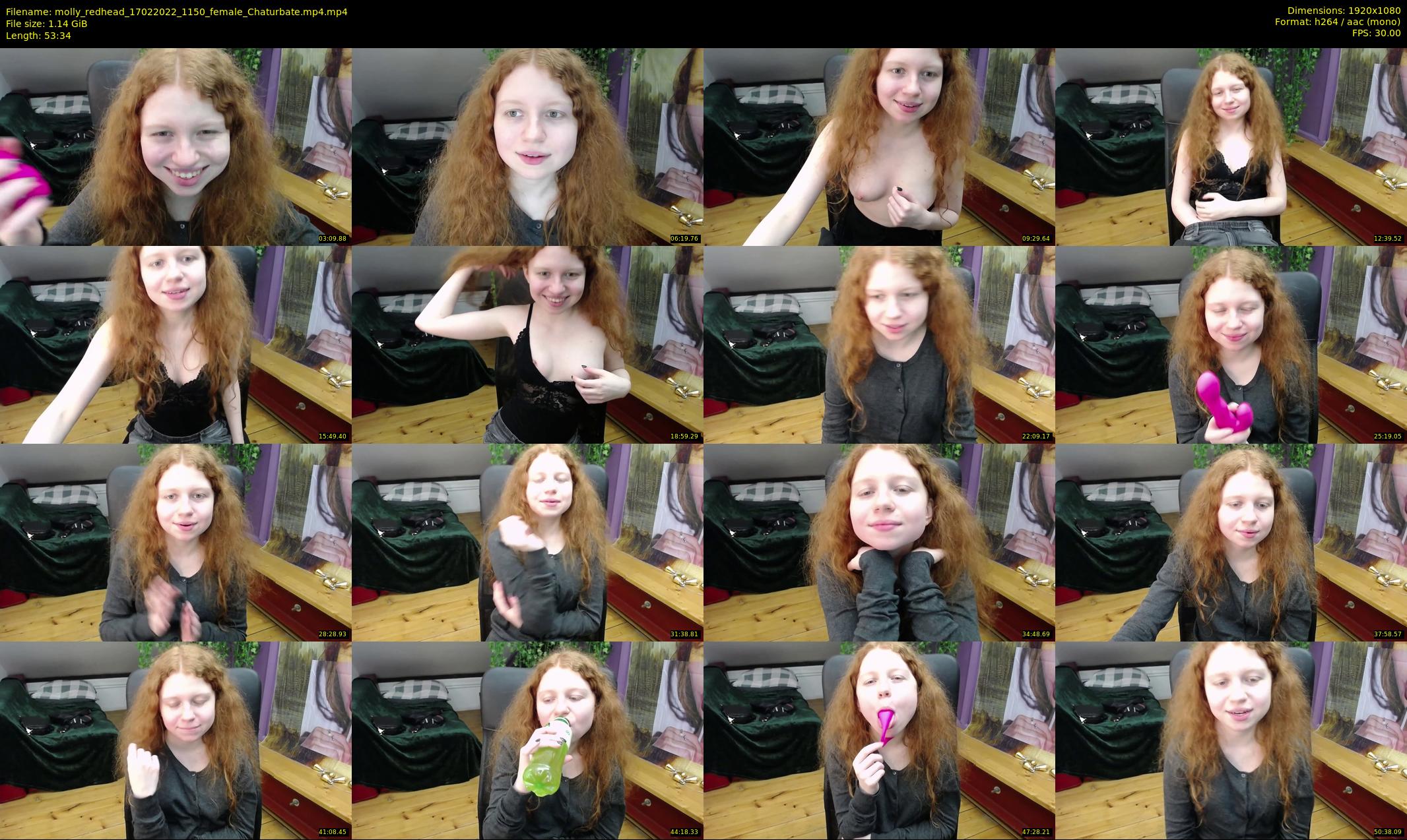 molly_redhead — 54 minute Chaturbate female cam show recording, 1080p, Feb 17, 2022