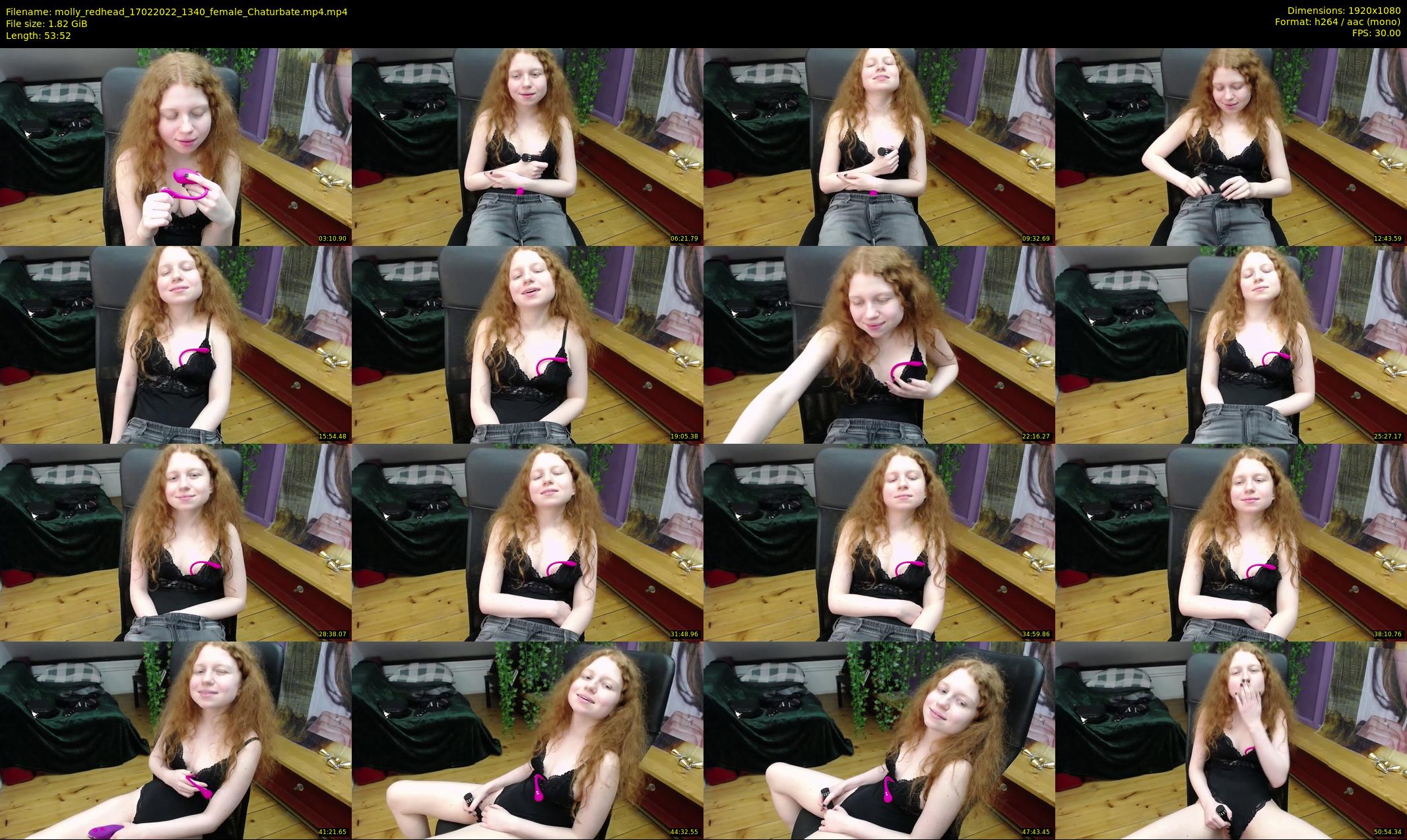 molly_redhead — 54 minute Chaturbate female cam show recording, 1080p, Feb 17, 2022