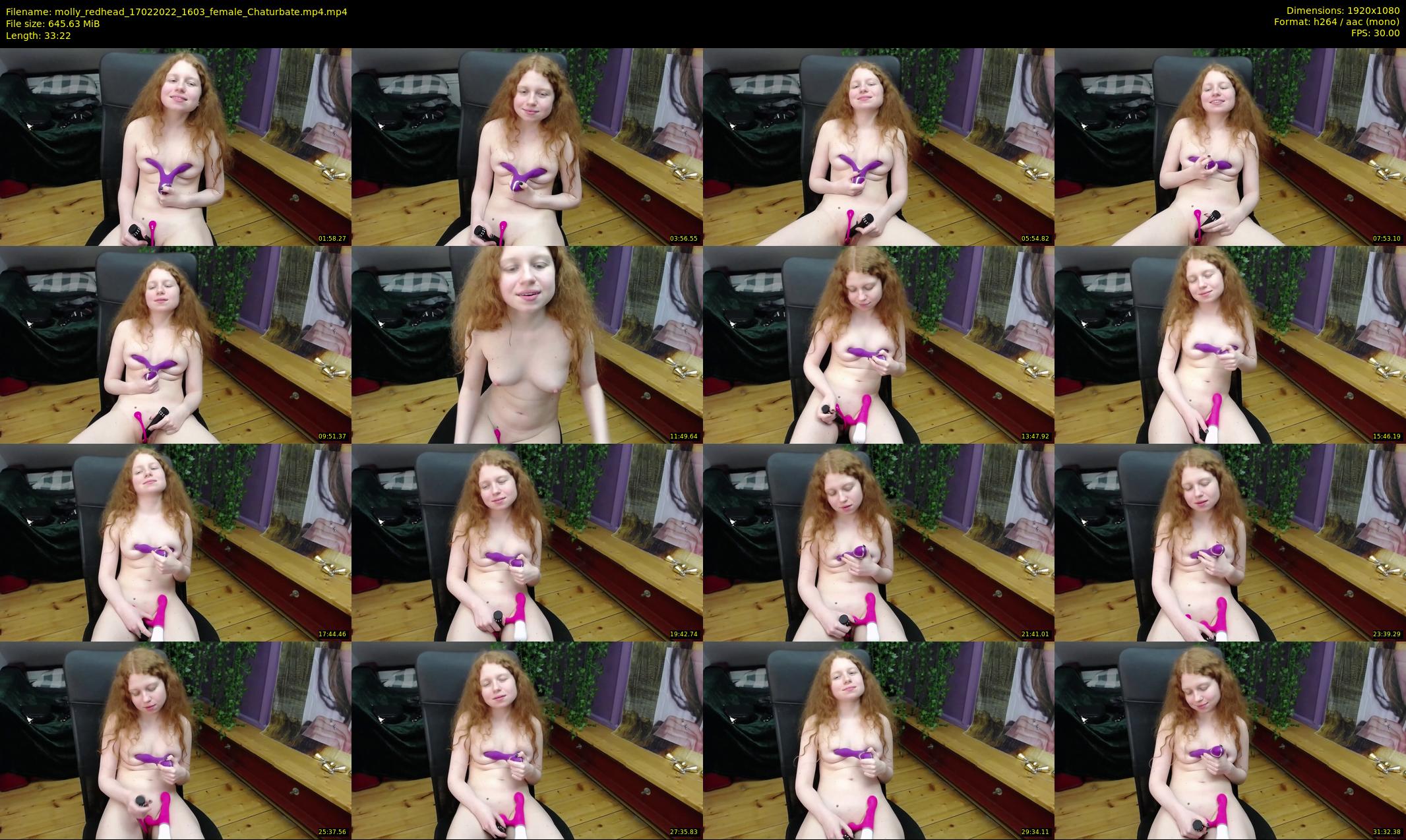 molly_redhead — 34 minute Chaturbate female cam show recording, 1080p, Feb 17, 2022