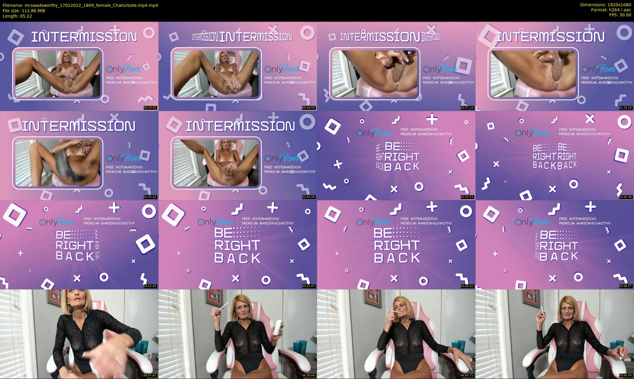 mrswadsworthy — 6 minute Chaturbate female cam show recording, 1080p, Feb 17, 2022