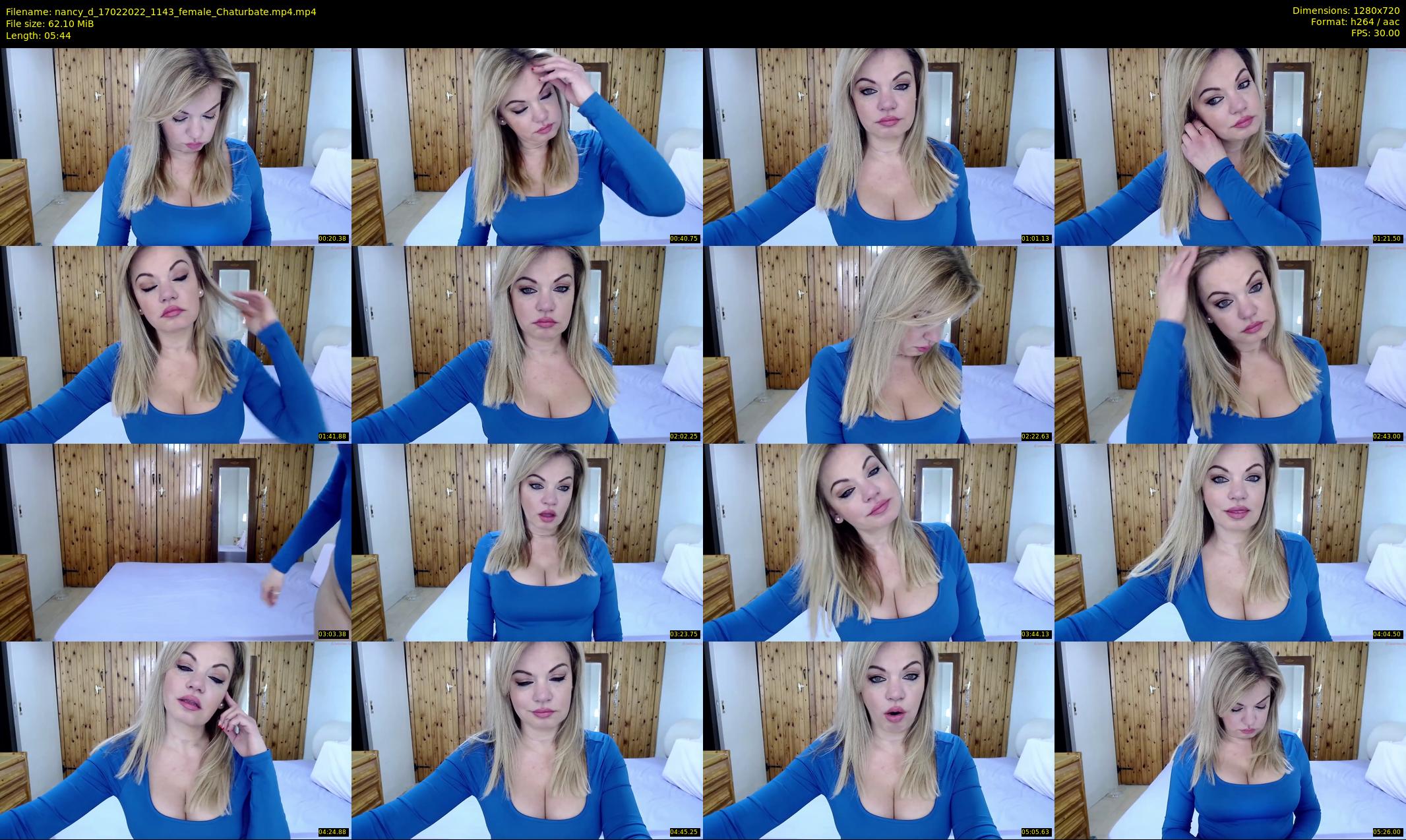 nancy_d — 6 minute Chaturbate female cam show recording, 720p, Feb 17, 2022
