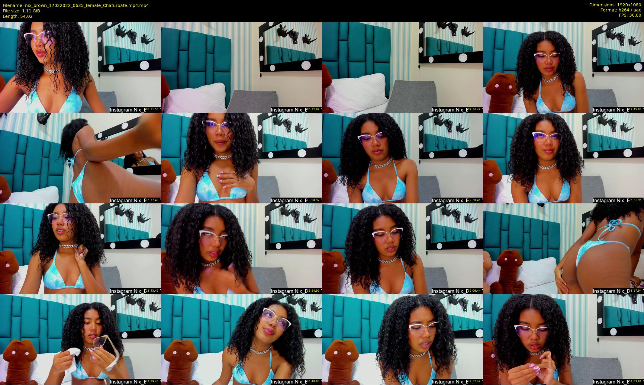 nix_brown — 55 minute Chaturbate female cam show recording, 1080p, Feb 17, 2022