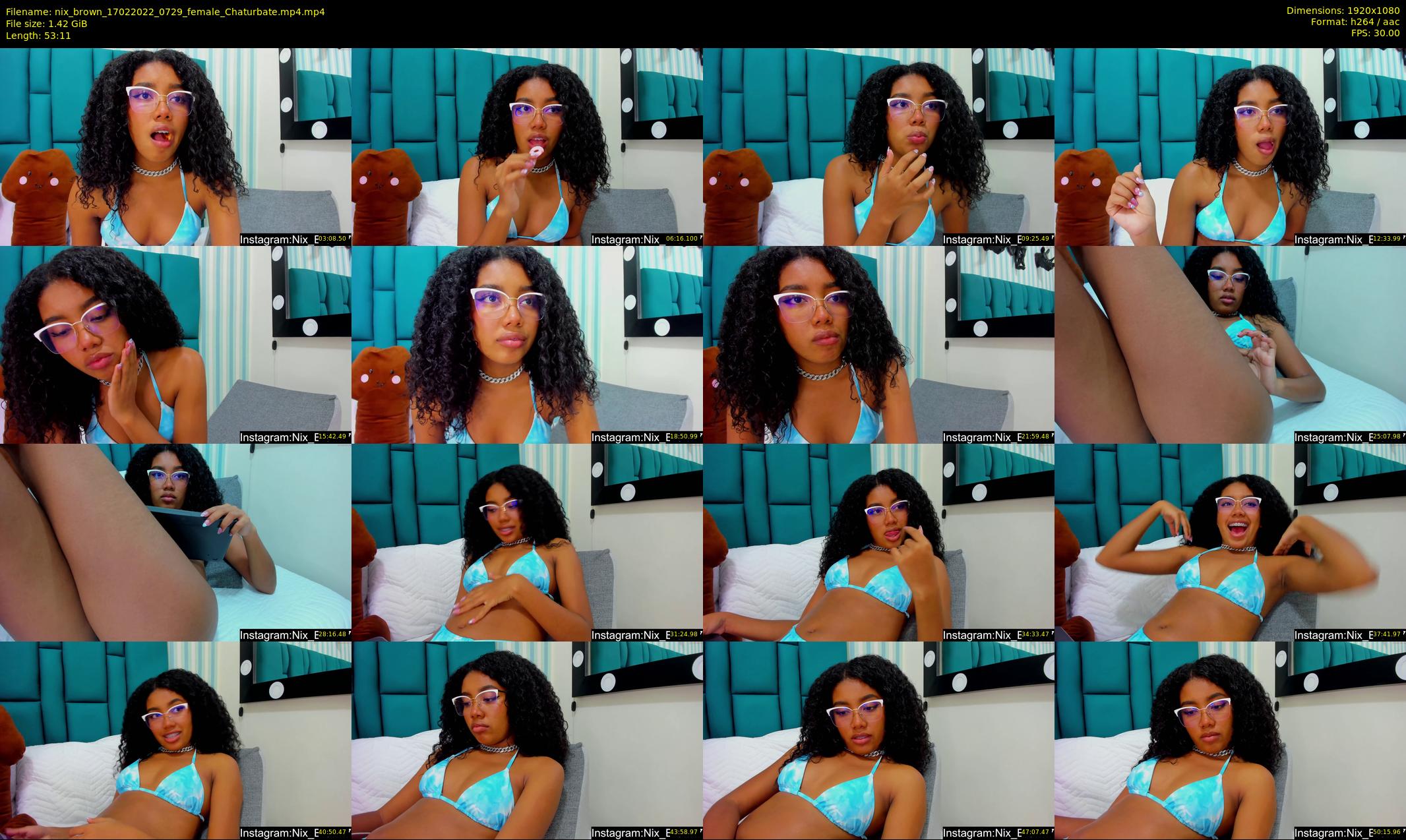 nix_brown — 54 minute Chaturbate female cam show recording, 1080p, Feb 17, 2022