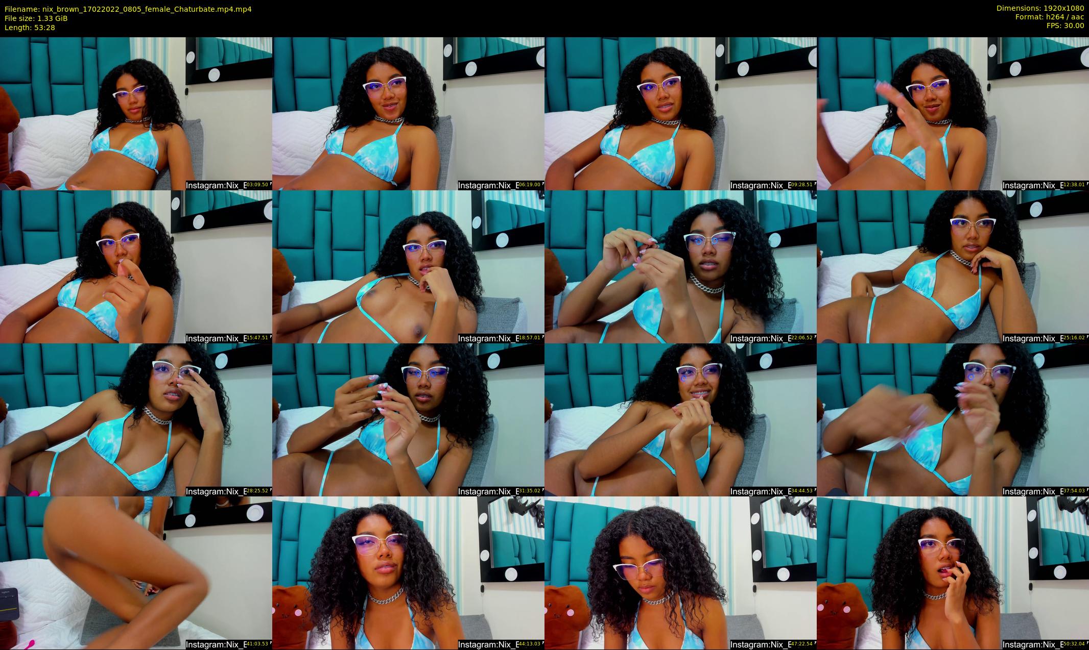 nix_brown — 54 minute Chaturbate female cam show recording, 1080p, Feb 17, 2022