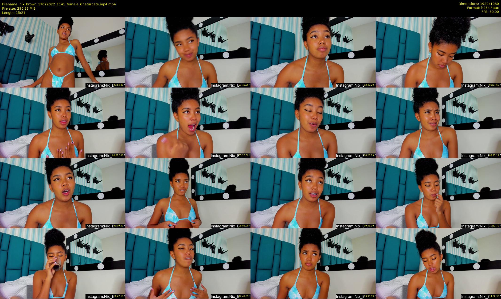 nix_brown — 16 minute Chaturbate female cam show recording, 1080p, Feb 17, 2022
