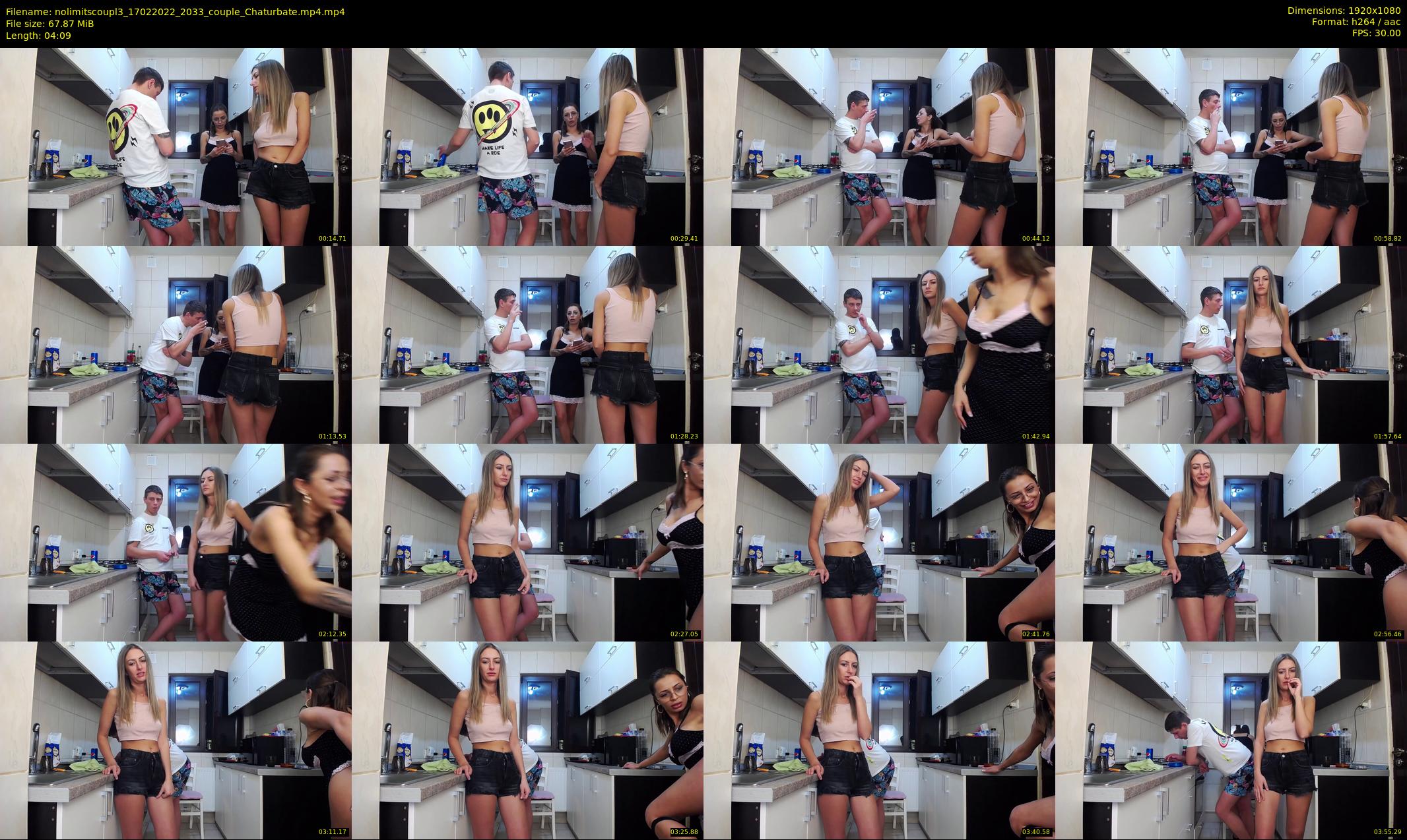 nolimitscoupl3 — 5 minute Chaturbate couple cam show recording, 1080p, Feb 17, 2022