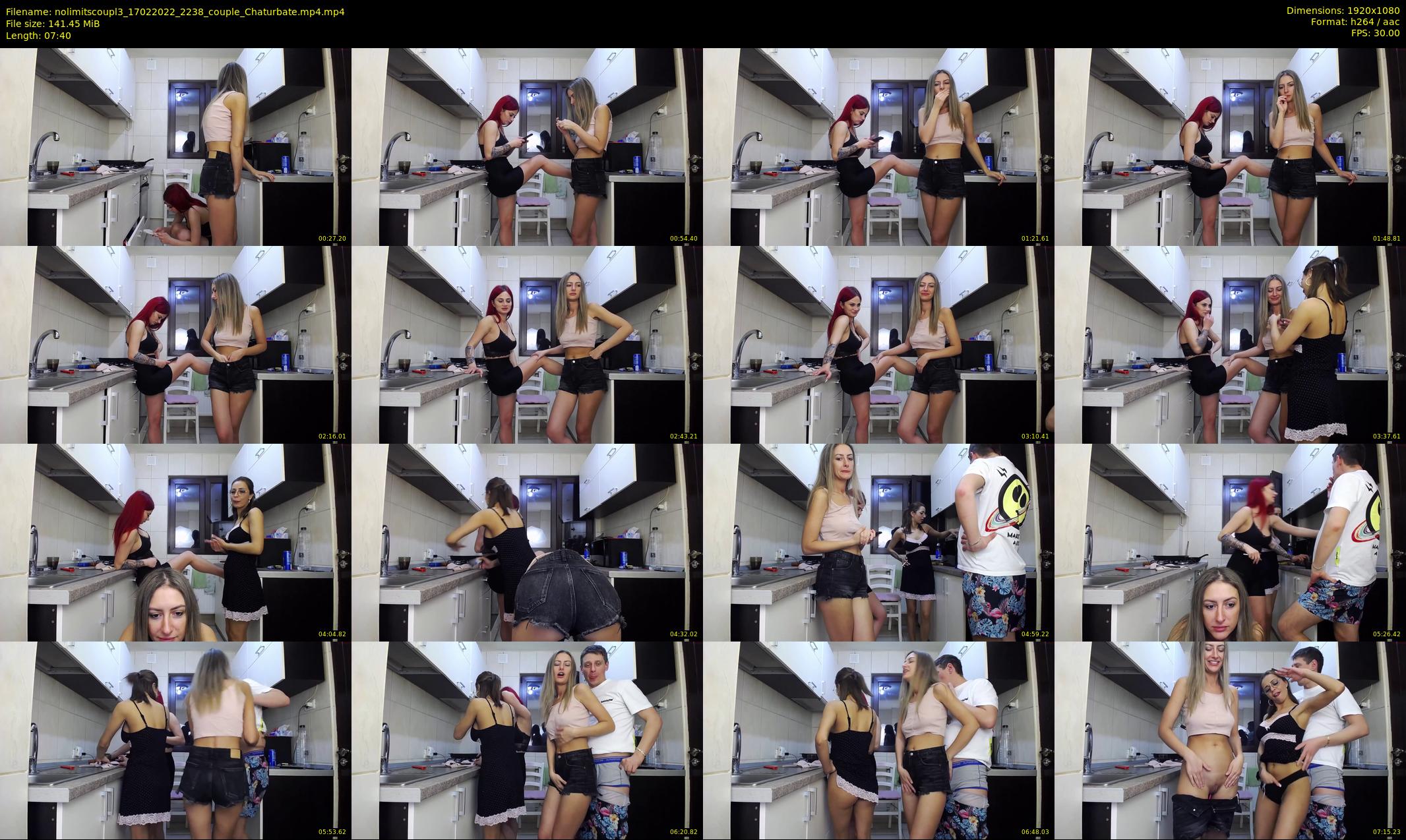 nolimitscoupl3 — 8 minute Chaturbate couple cam show recording, 1080p, Feb 17, 2022
