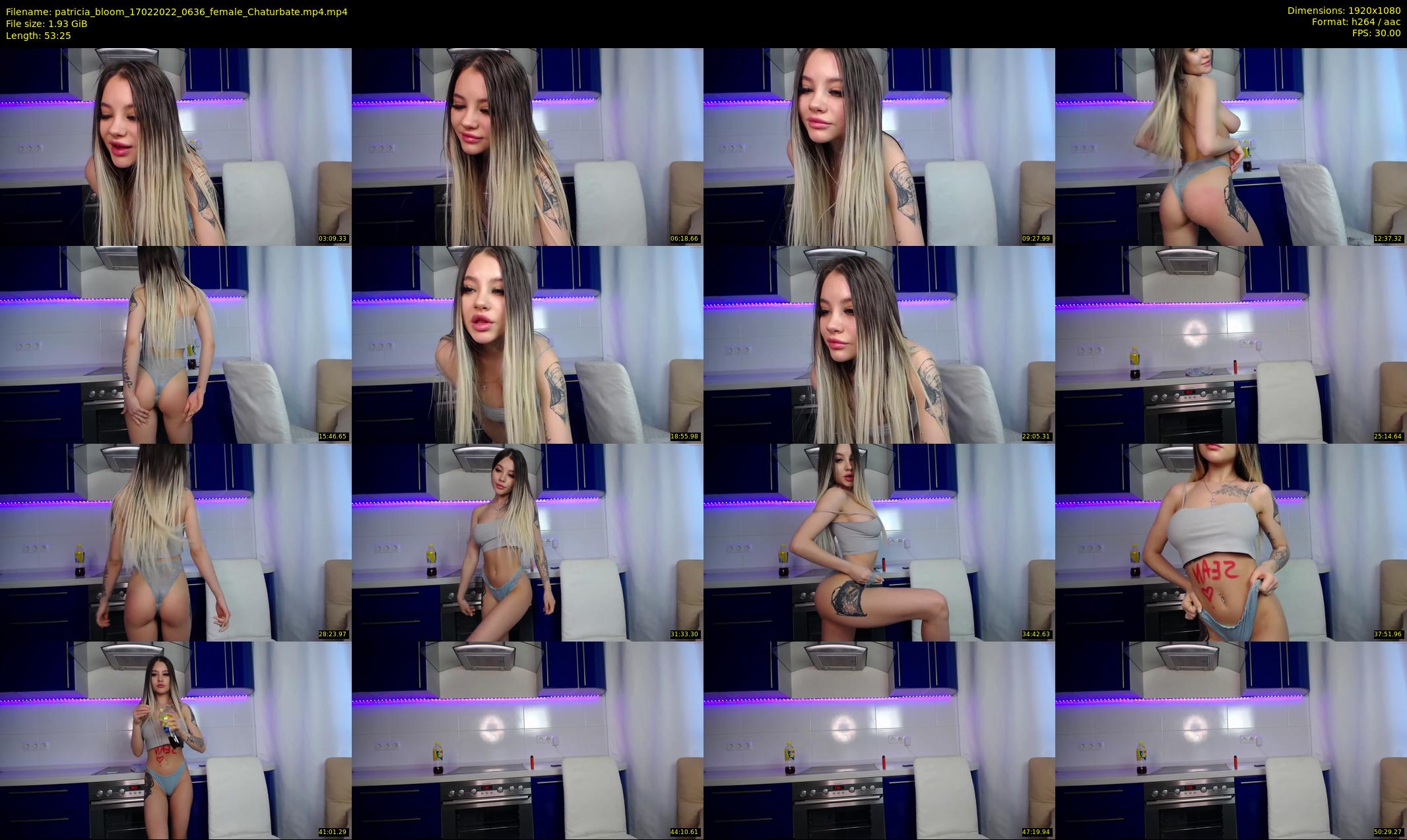 patricia_bloom — 54 minute Chaturbate female cam show recording, 1080p, Feb 17, 2022