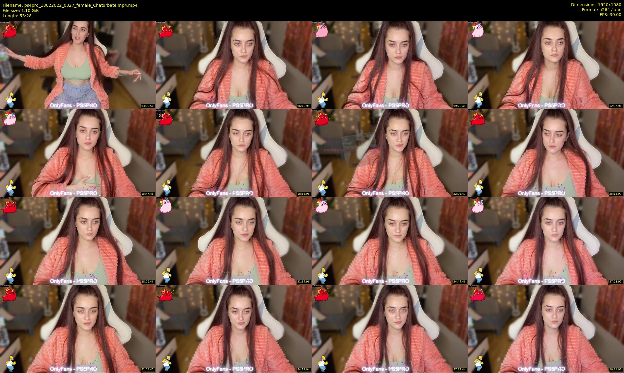 ps4pro — 54 minute Chaturbate female cam show recording, 1080p, Feb 18, 2022