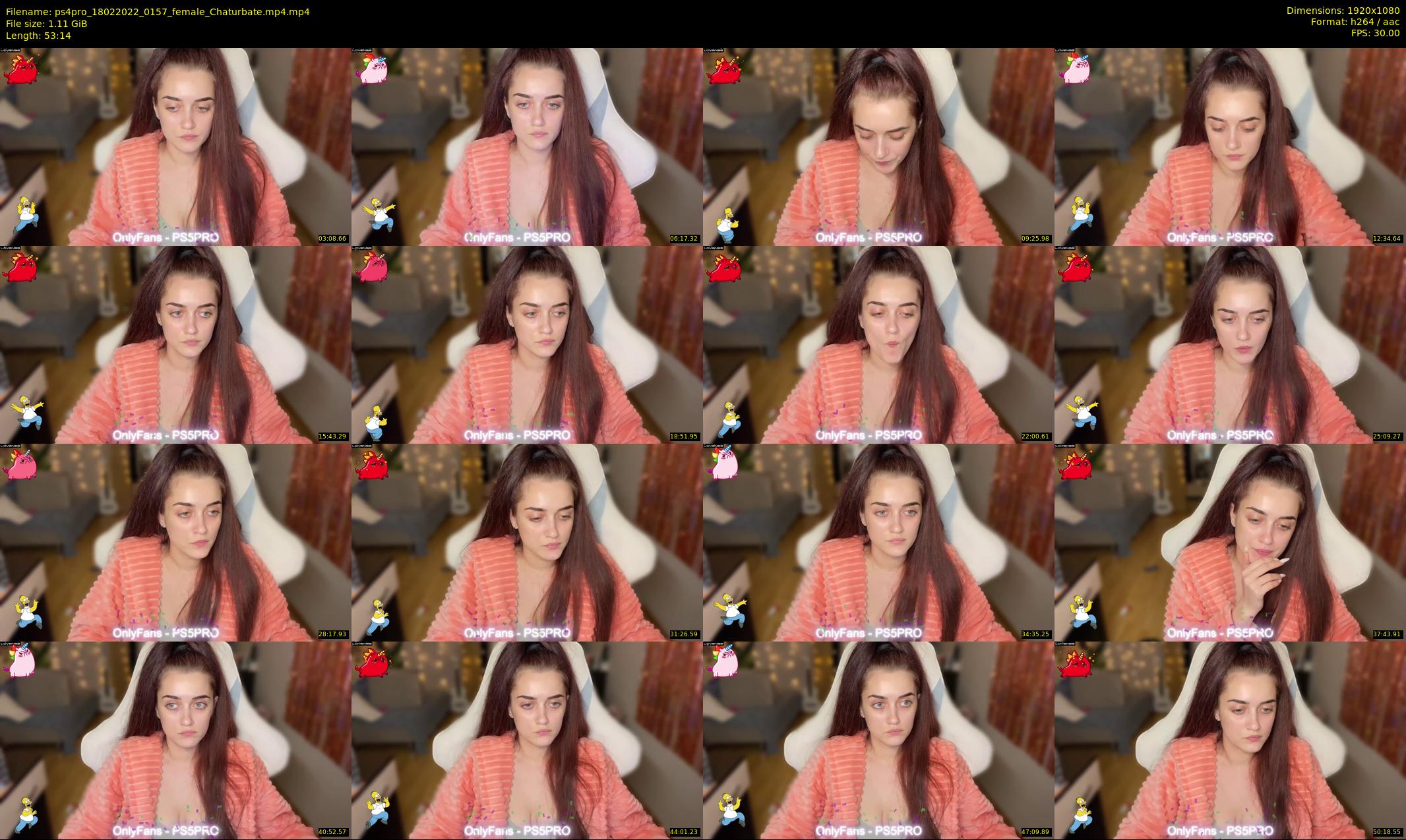ps4pro — 54 minute Chaturbate female cam show recording, 1080p, Feb 18, 2022