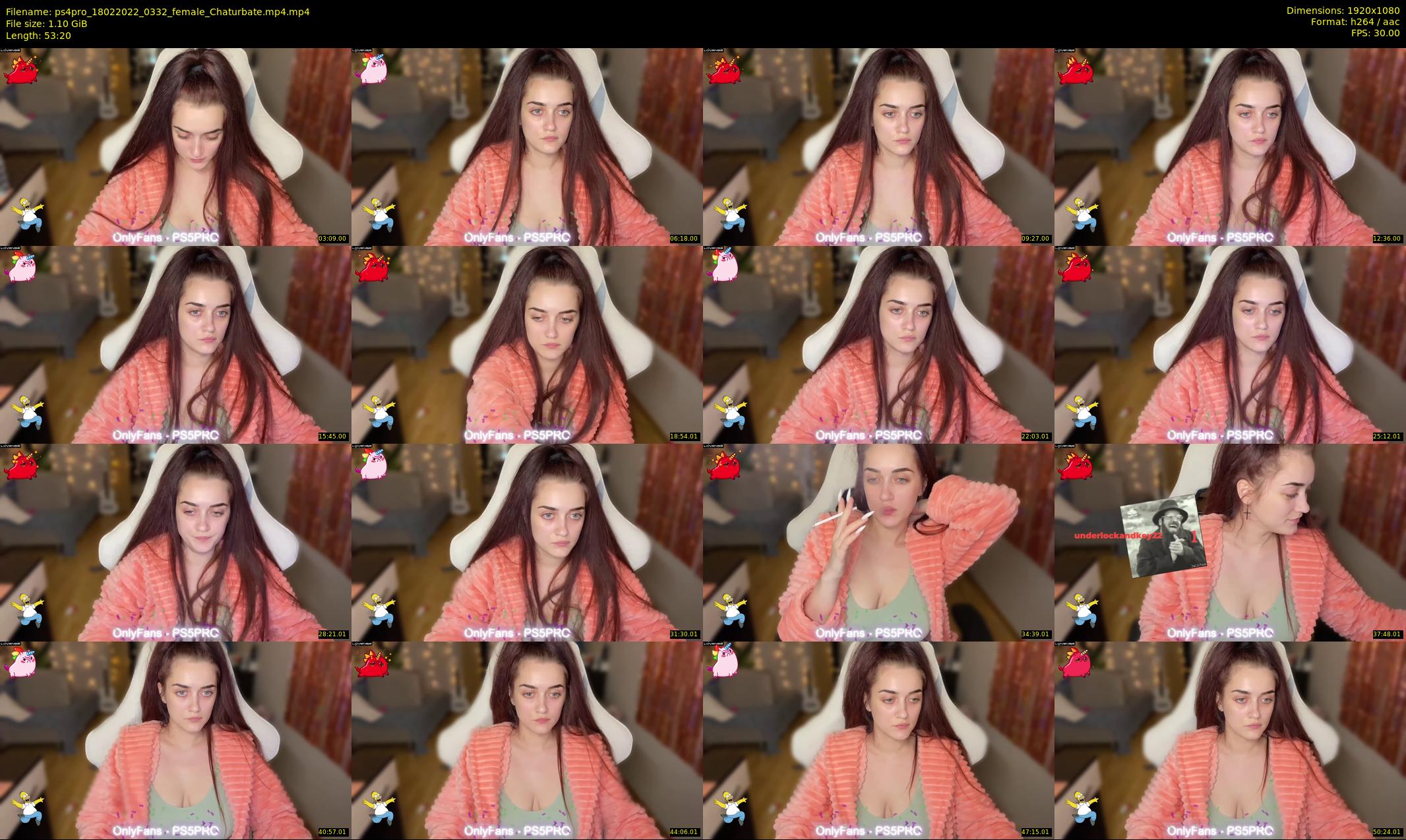 ps4pro — 54 minute Chaturbate female cam show recording, 1080p, Feb 18, 2022