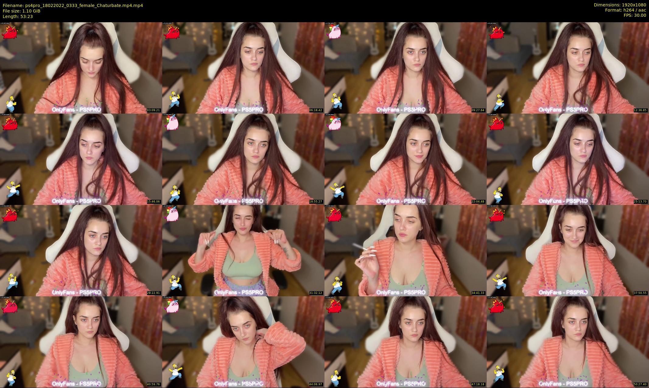 ps4pro — 54 minute Chaturbate female cam show recording, 1080p, Feb 18, 2022