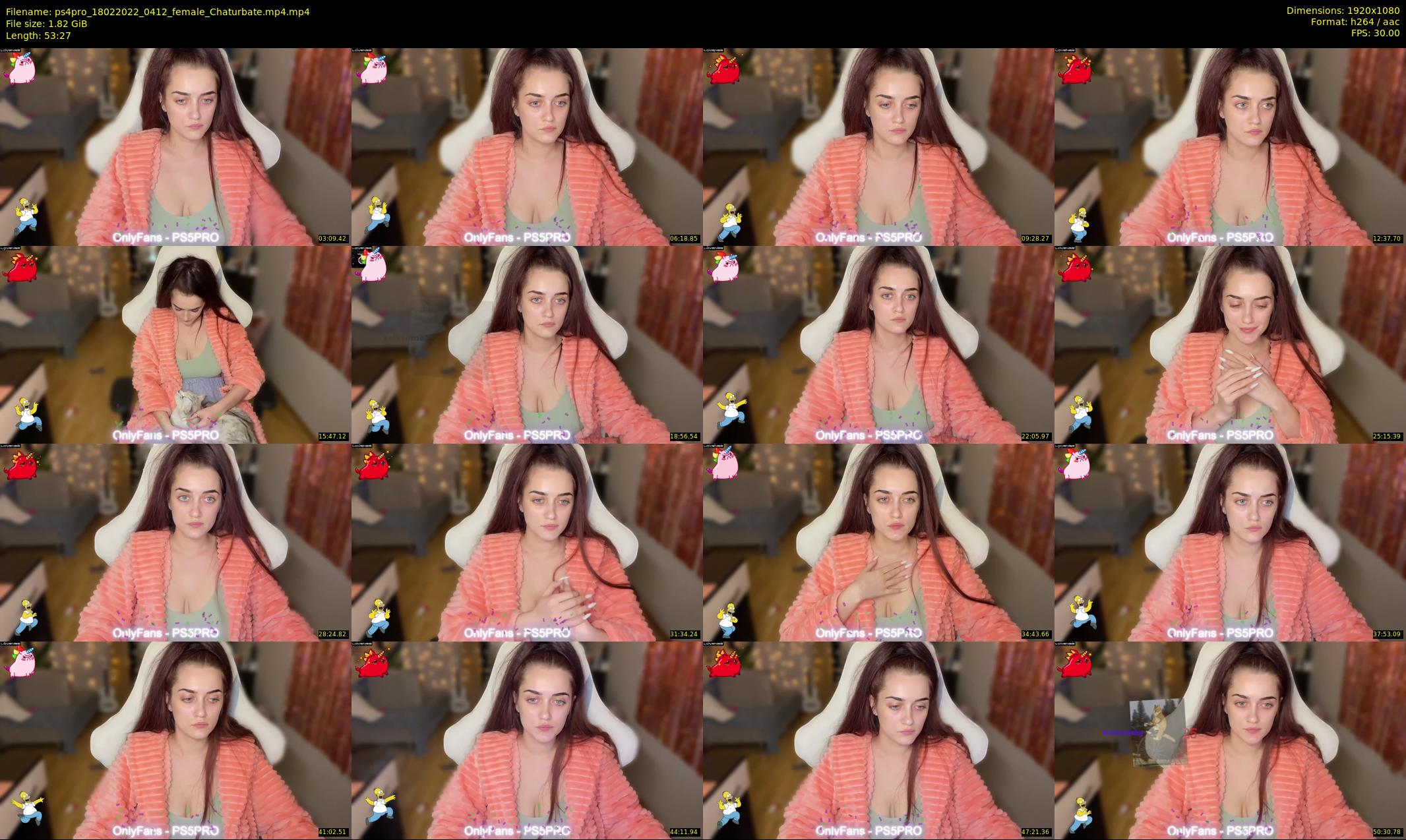 ps4pro — 54 minute Chaturbate female cam show recording, 1080p, Feb 18, 2022