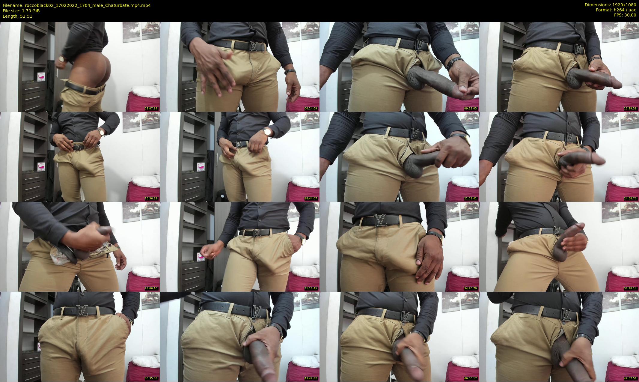 roccoblack02 — 53 minute Chaturbate male cam show recording, 1080p, Feb 17, 2022