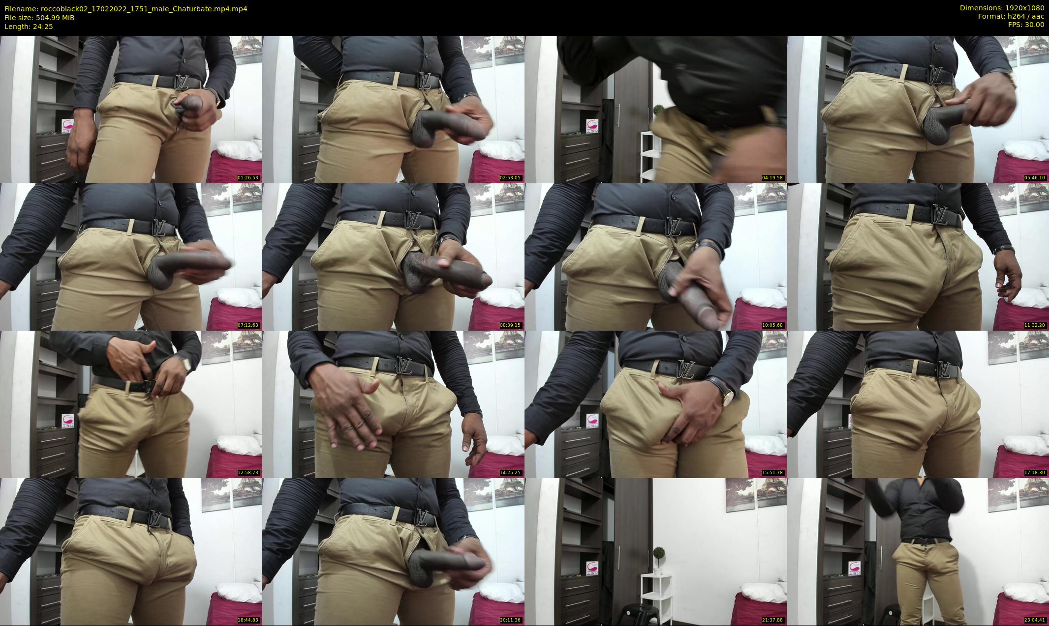 roccoblack02 — 25 minute Chaturbate male cam show recording, 1080p, Feb 17, 2022