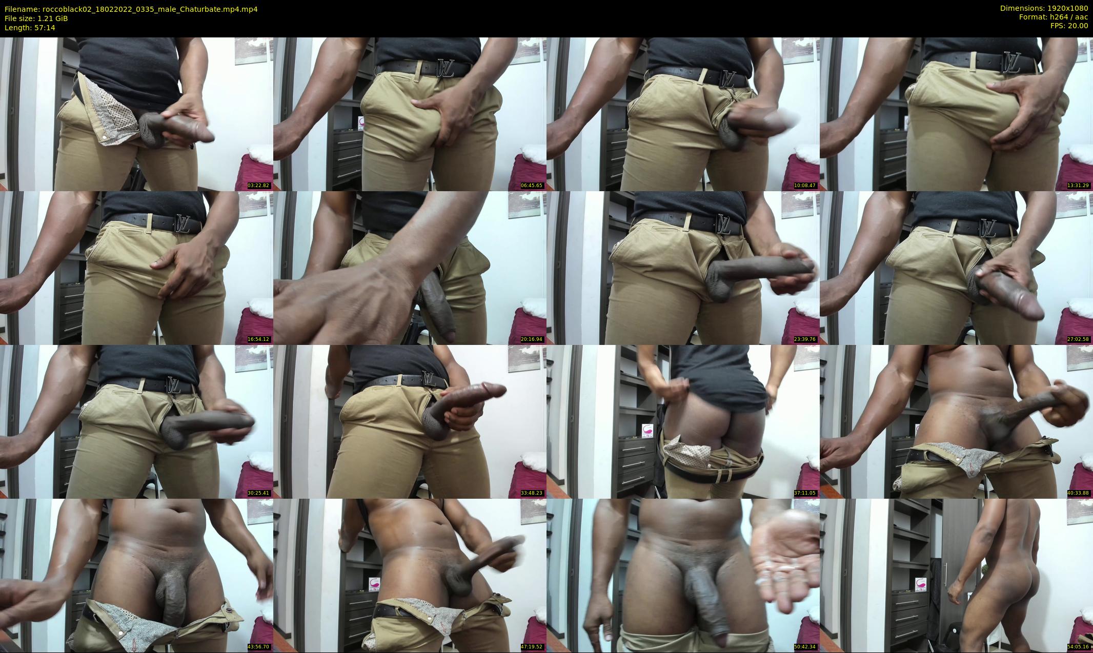 roccoblack02 — 58 minute Chaturbate male cam show recording, 1080p, Feb 18, 2022