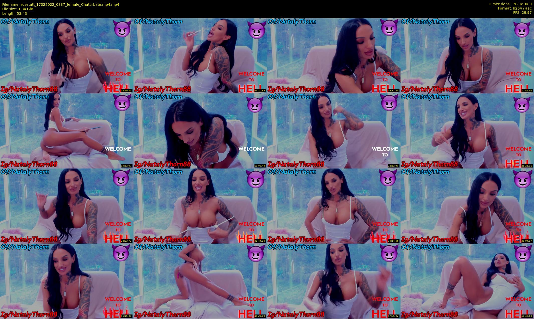 rosetatt — 54 minute Chaturbate female cam show recording, 1080p, Feb 17, 2022