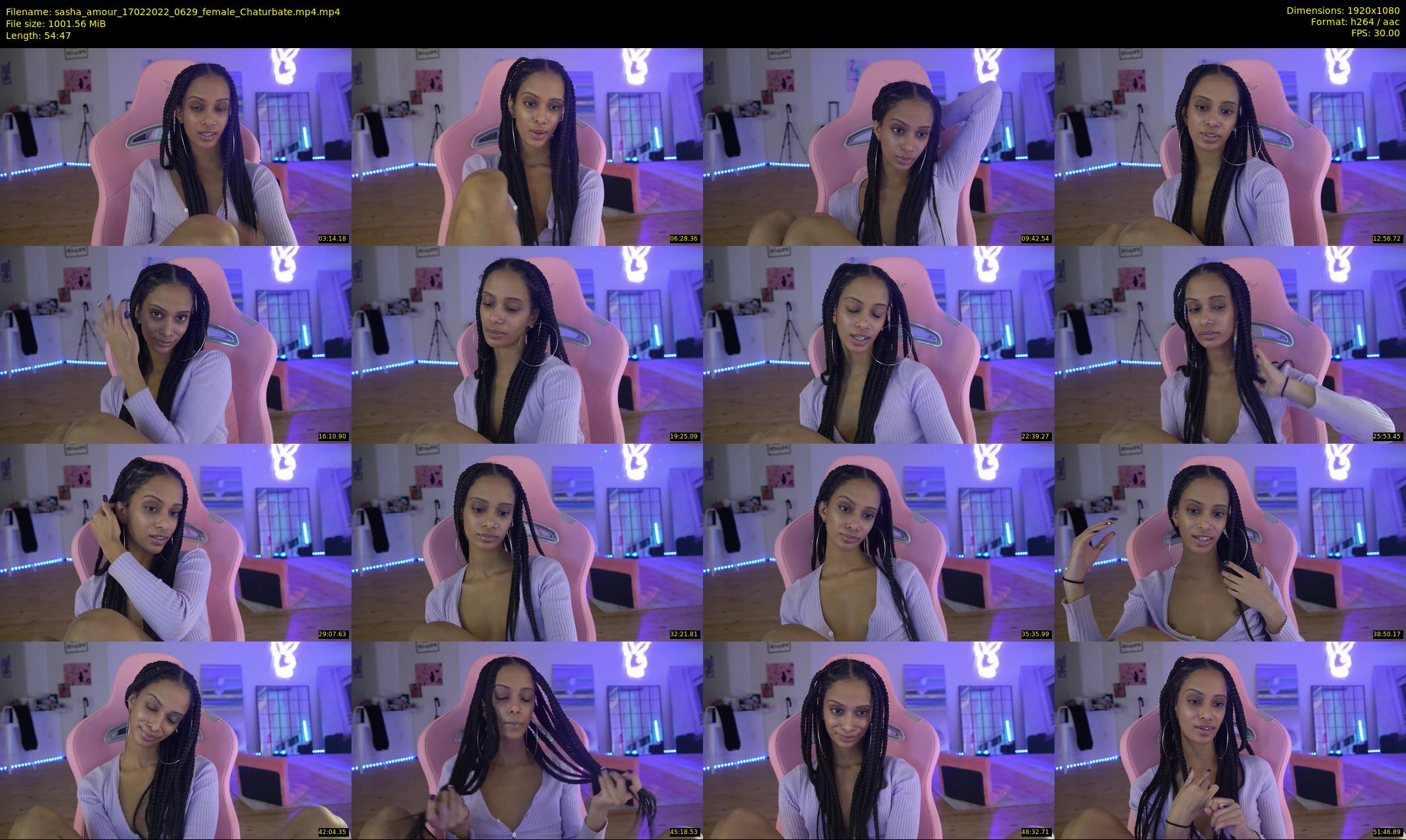 sasha_amour — 55 minute Chaturbate female cam show recording, 1080p, Feb 17, 2022