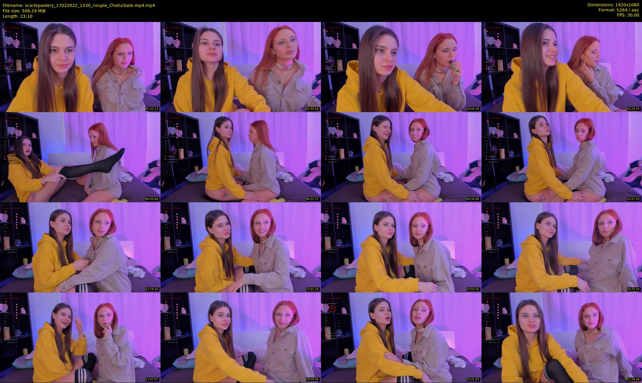 scarlepastery — 24 minute Chaturbate couple cam show recording, 1080p, Feb 17, 2022