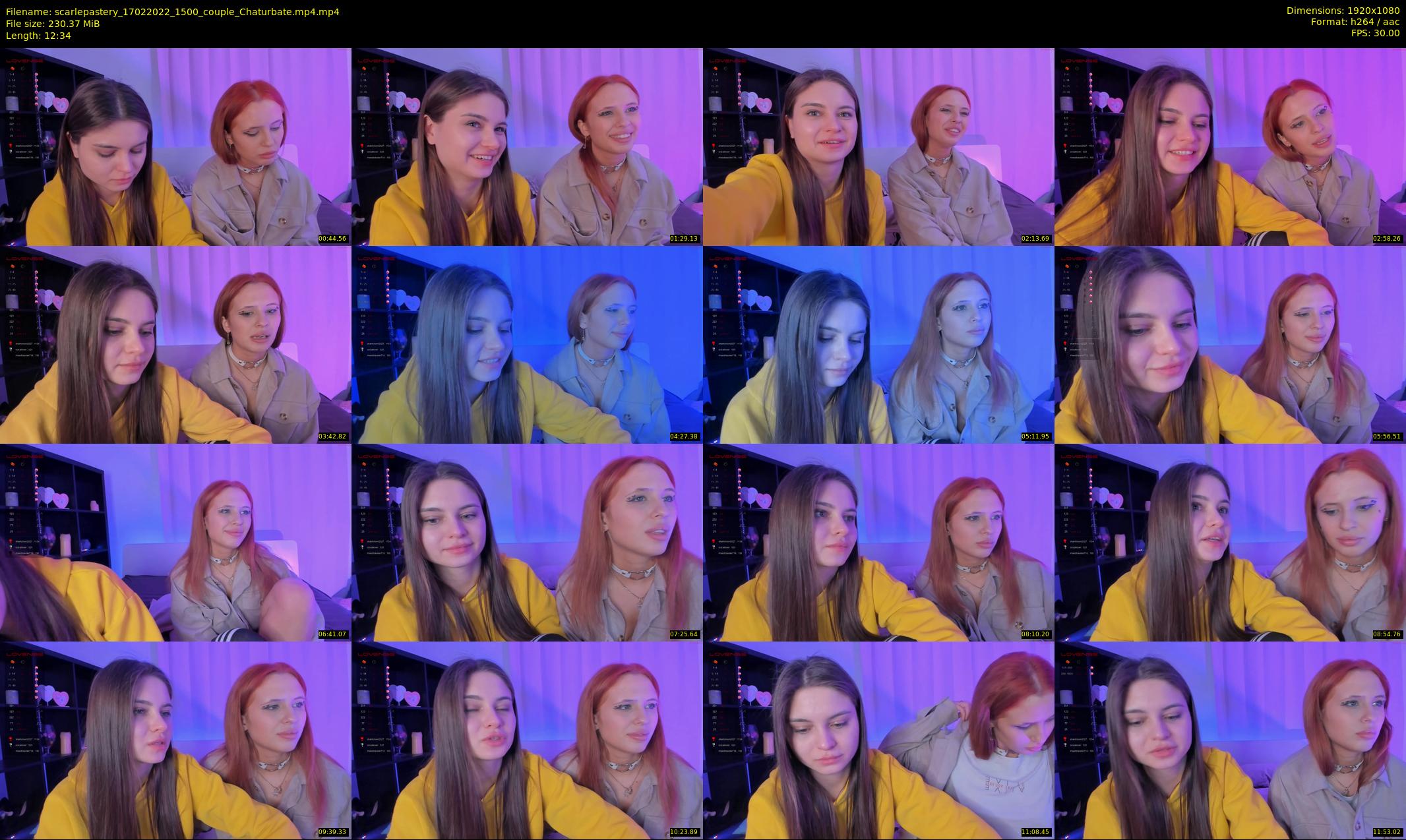 scarlepastery — 13 minute Chaturbate couple cam show recording, 1080p, Feb 17, 2022