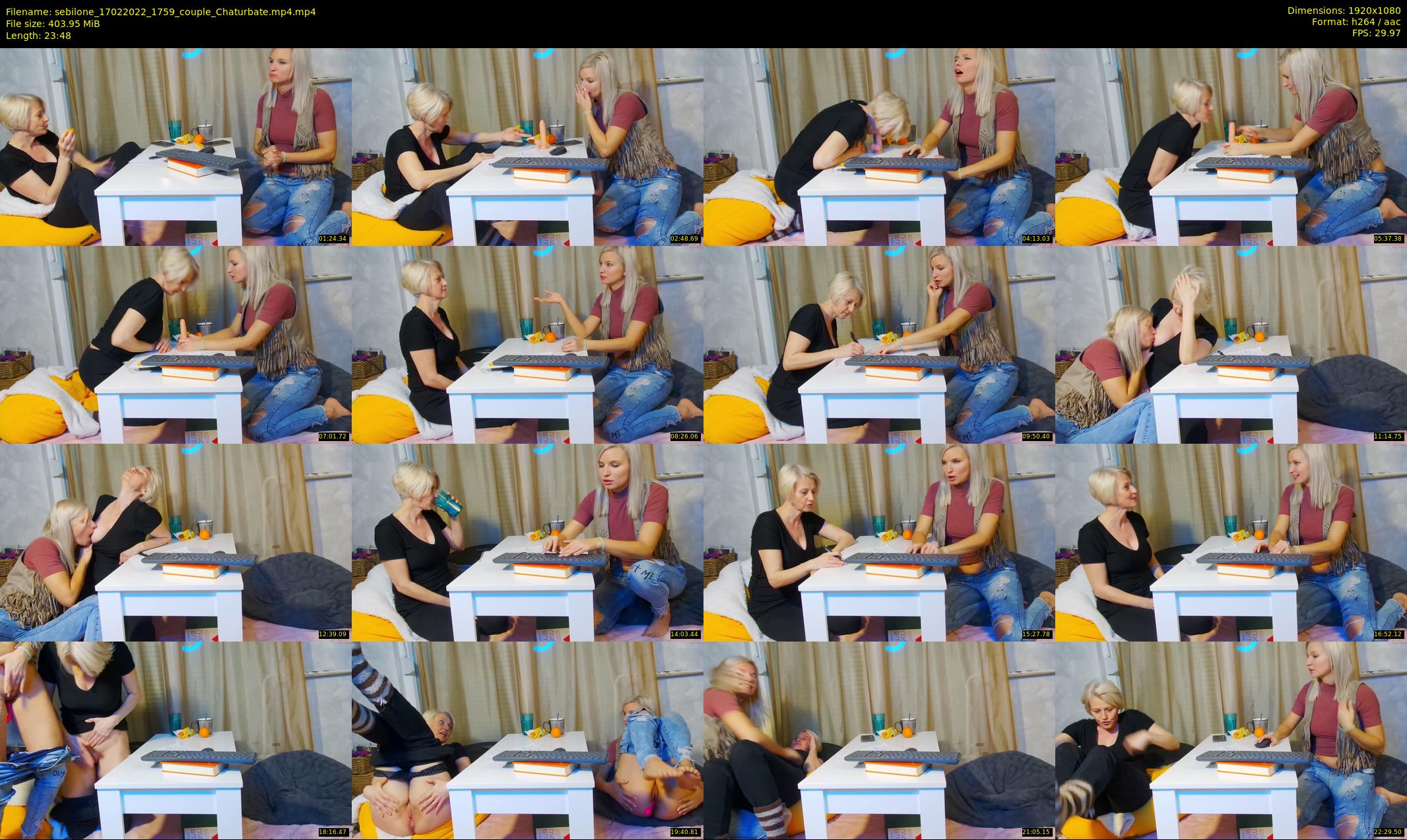 sebilone — 24 minute Chaturbate couple cam show recording, 1080p, Feb 17, 2022