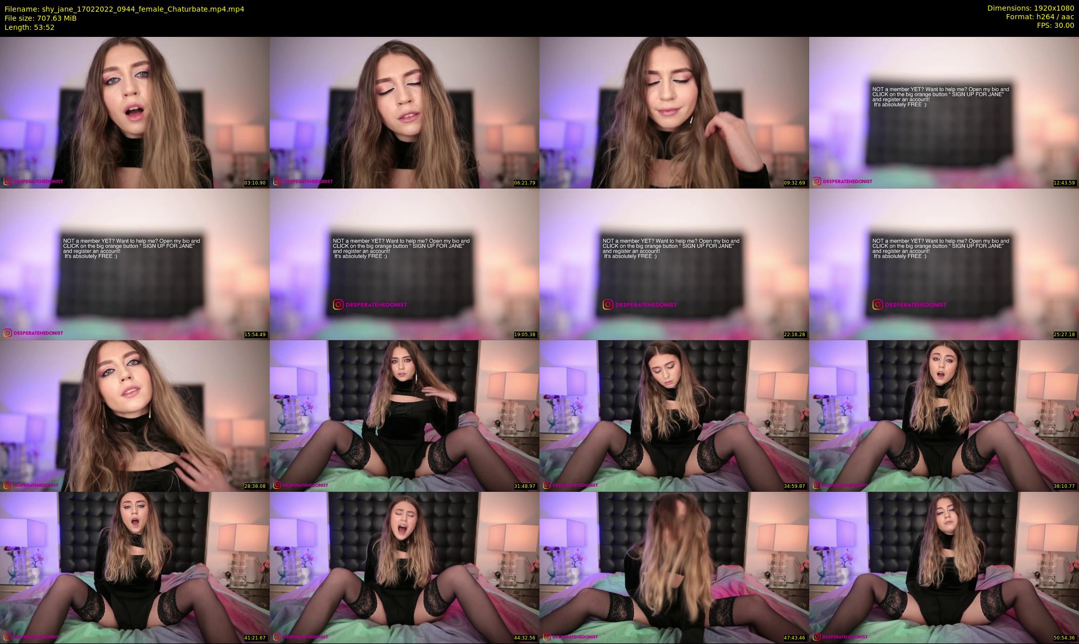 shy_jane — 54 minute Chaturbate female cam show recording, 1080p, Feb 17, 2022