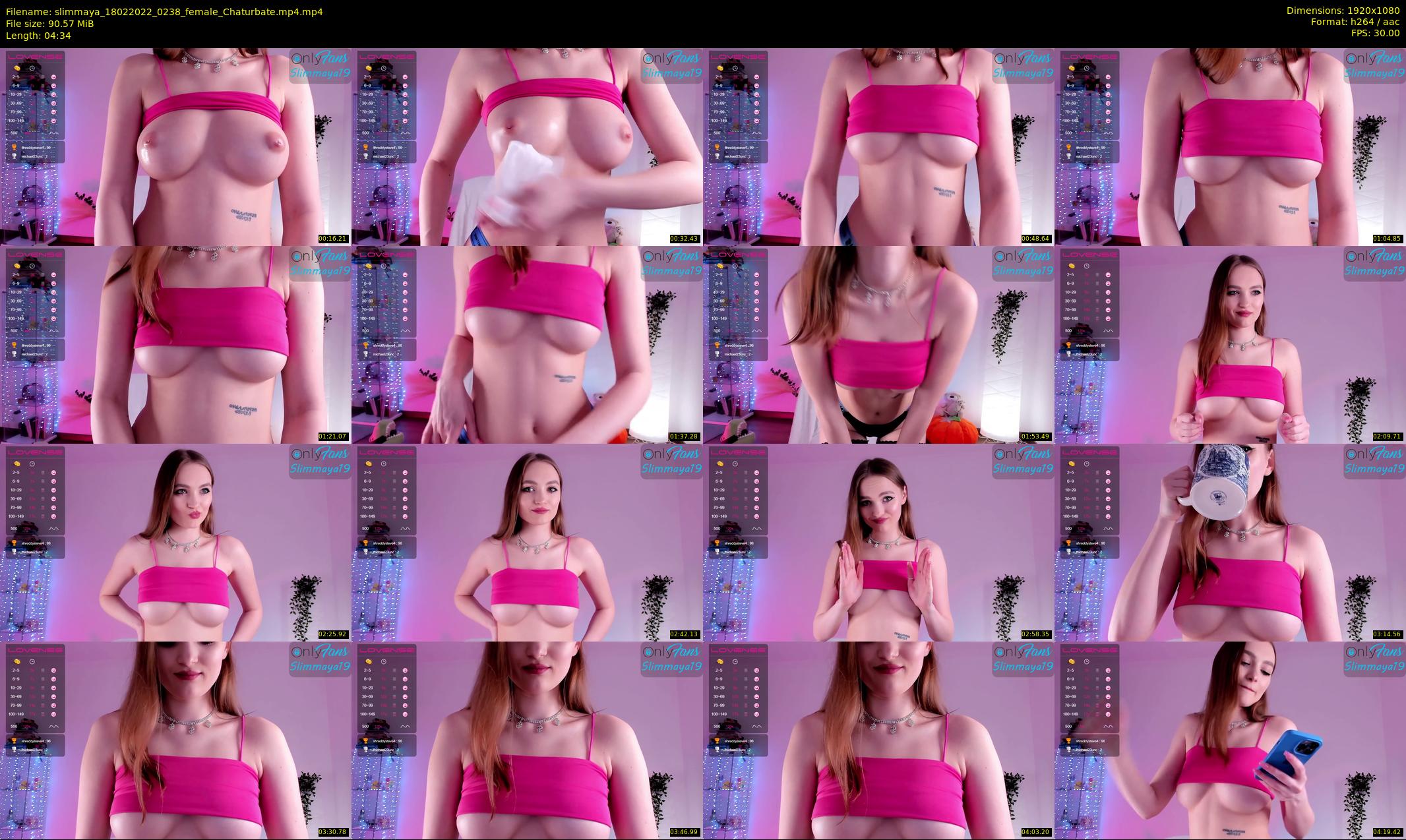 slimmaya — 5 minute Chaturbate female cam show recording, 1080p, Feb 18, 2022