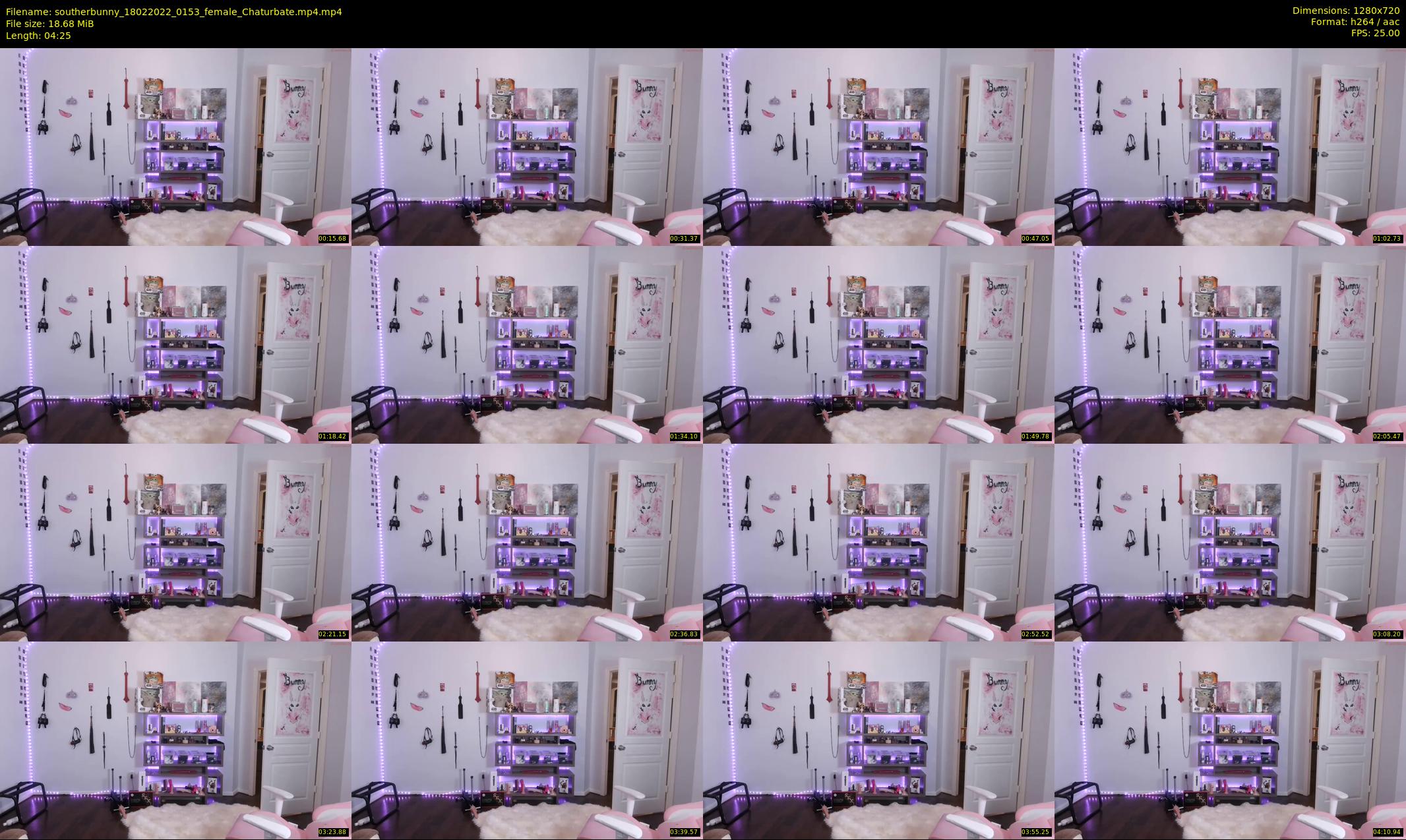 southerbunny — 5 minute Chaturbate female cam show recording, 720p, Feb 18, 2022