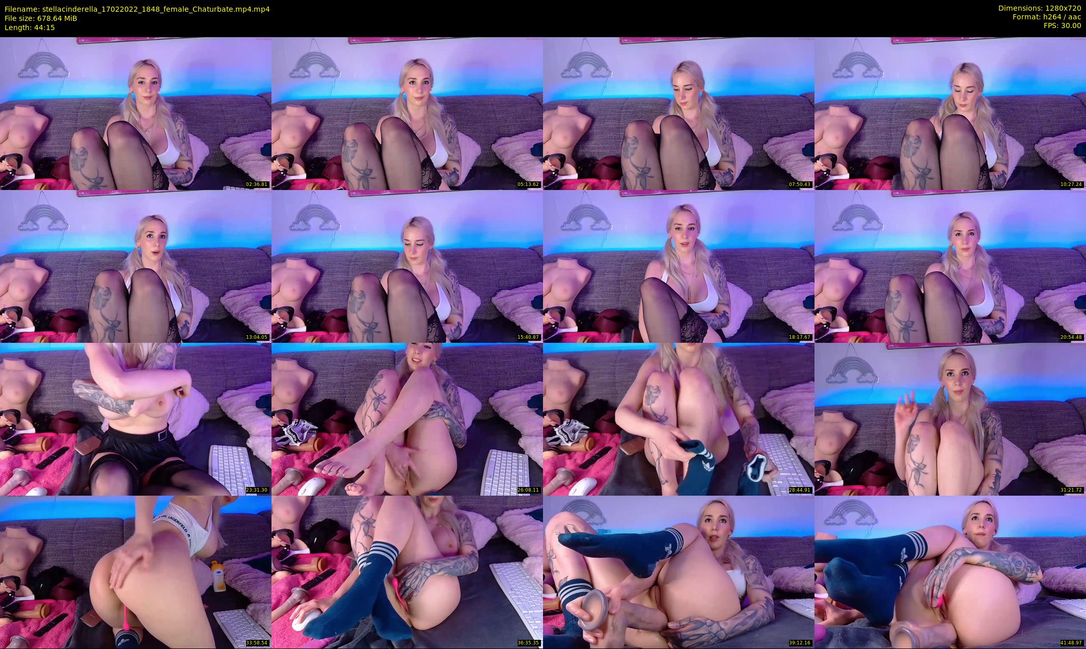 stellacinderella — 45 minute Chaturbate female cam show recording, 720p, Feb 17, 2022