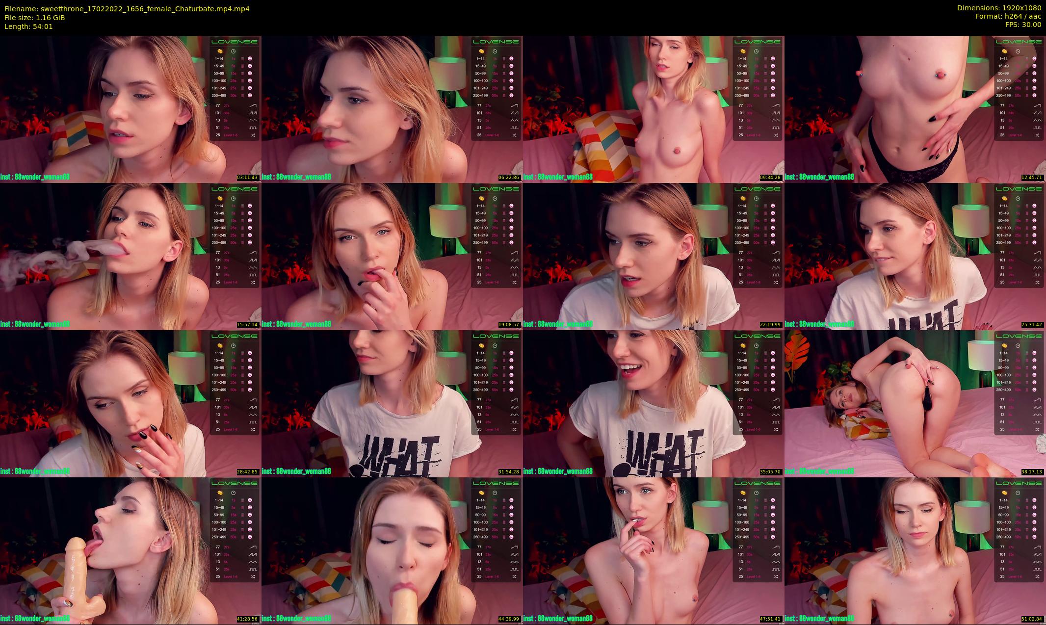 sweetthrone — 55 minute Chaturbate couple cam show recording, 1080p, Feb 17, 2022