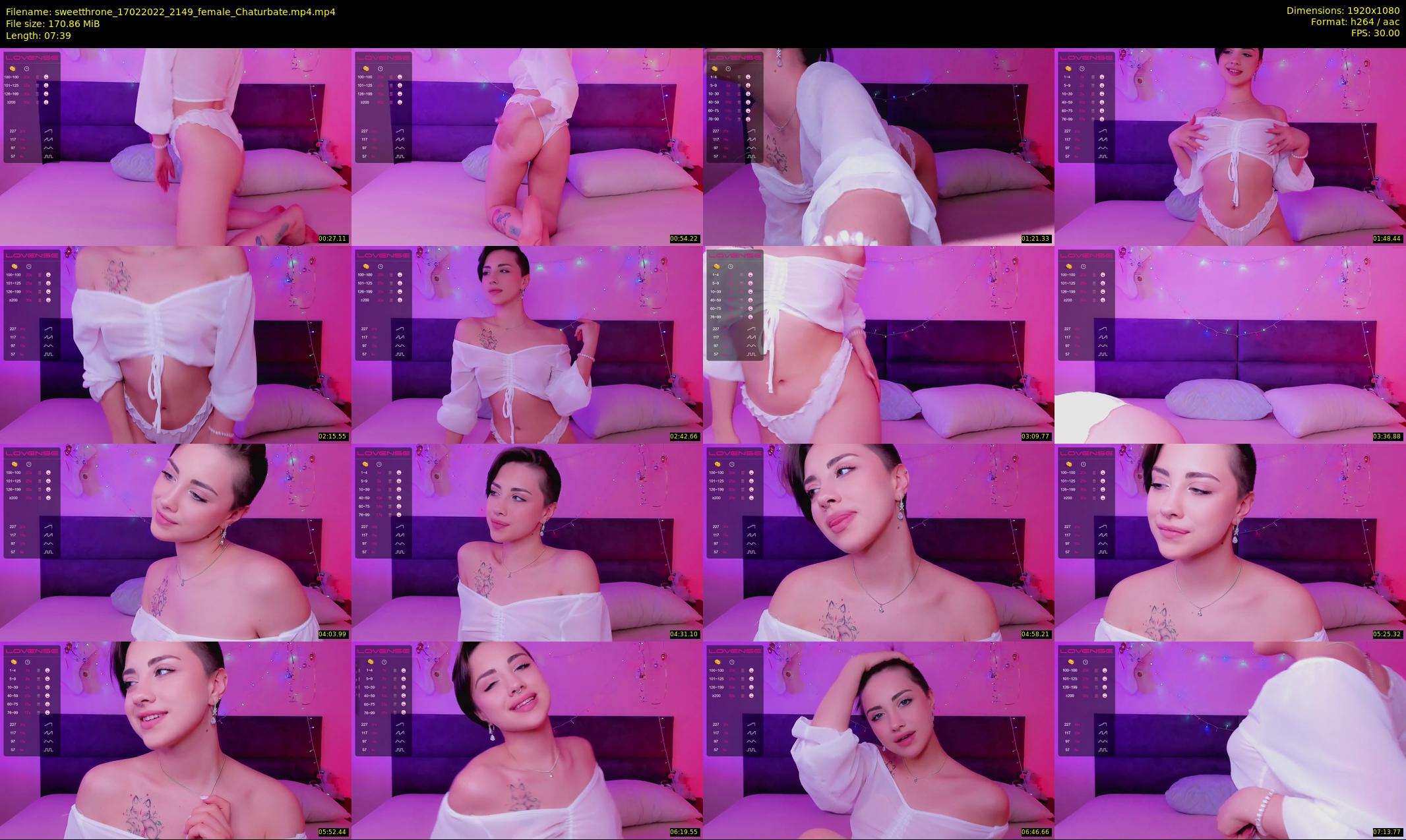 sweetthrone — 8 minute Chaturbate couple cam show recording, 1080p, Feb 17, 2022