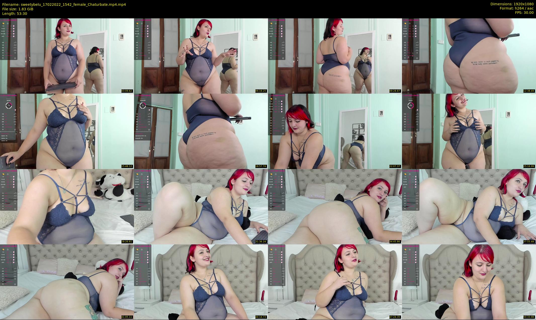 sweetybelu — 54 minute Chaturbate female cam show recording, 1080p, Feb 17, 2022