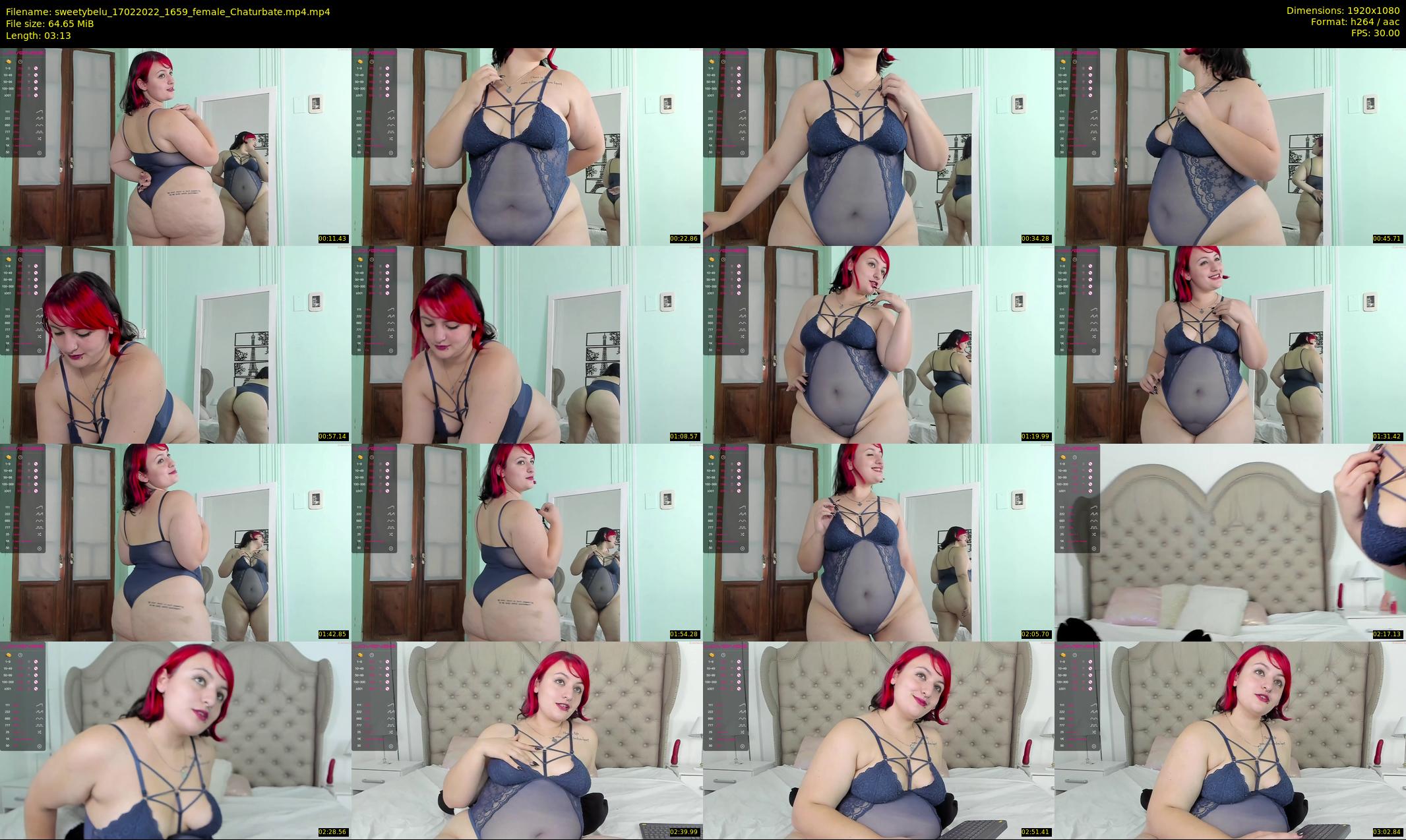 sweetybelu — 4 minute Chaturbate female cam show recording, 1080p, Feb 17, 2022