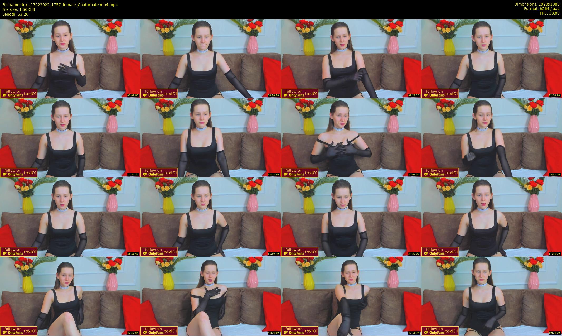 toxl — 54 minute Chaturbate female cam show recording, 1080p, Feb 17, 2022